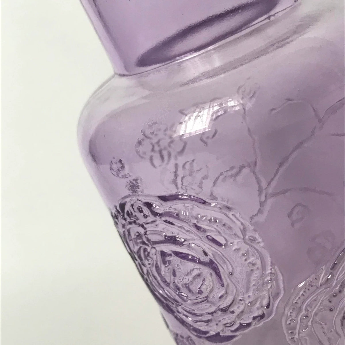 Botanical Purple Glass Vase