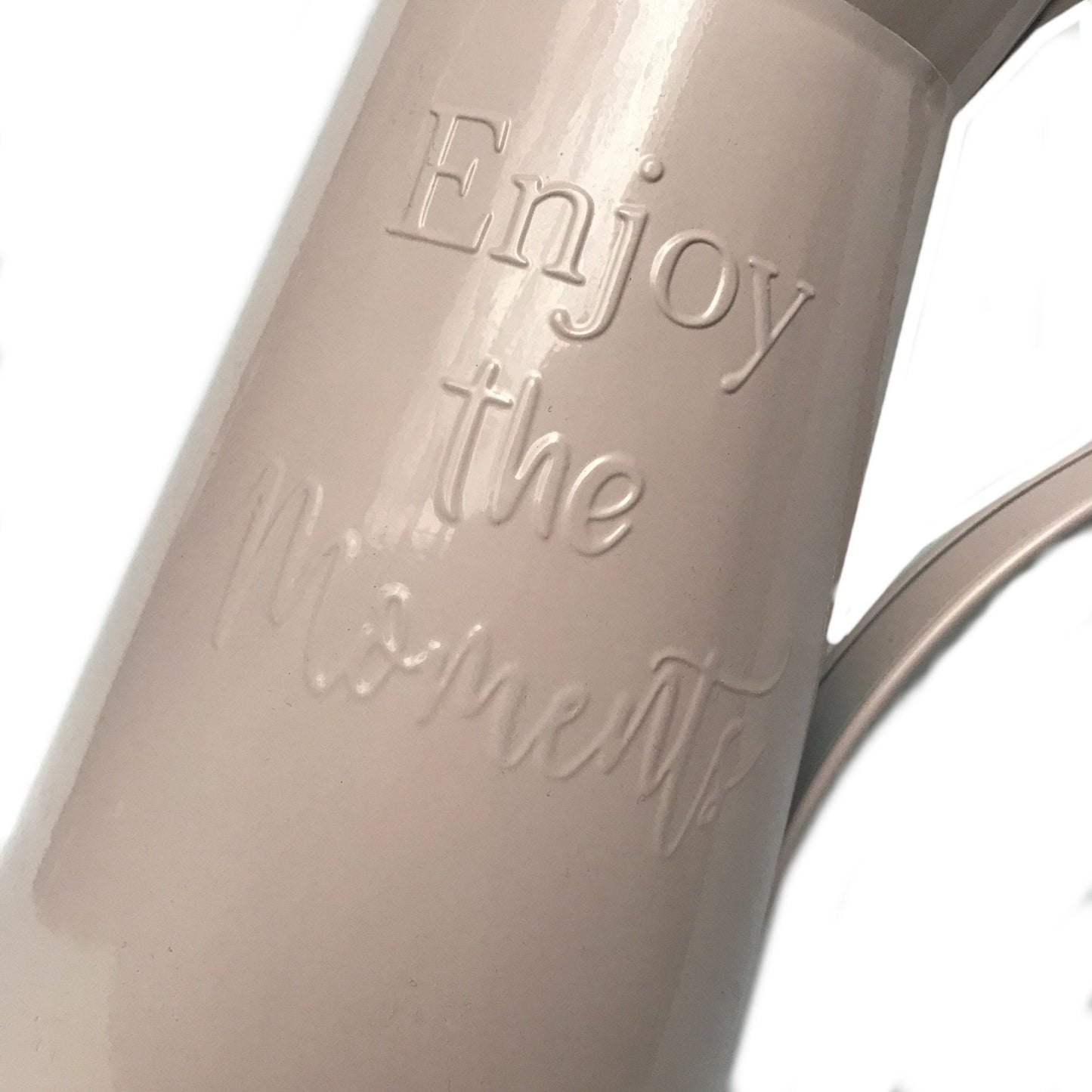 Metal Pink Jug - Enjoy the Moments Vase, Botanical Jug, Pink Vase, Metal Jug, Flower Arranging, Decorative Jug, Homeware, Flowers,Home Decor