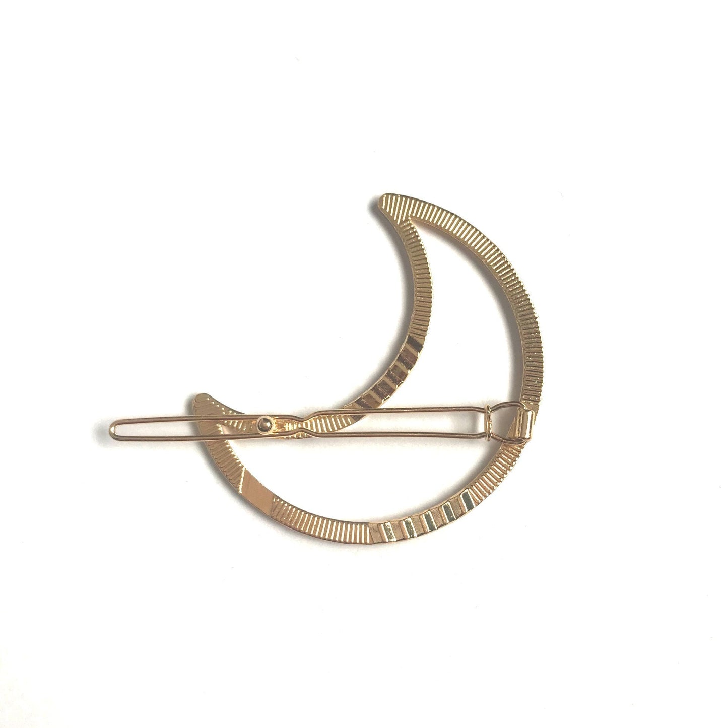 Gold Moon Hair Pin - Accessories, Gold Hair Pin, Pretty Hair Pin, Jewellery, Simple Hair Accessories, Minimalistic Hair Accessory, Hair Pins