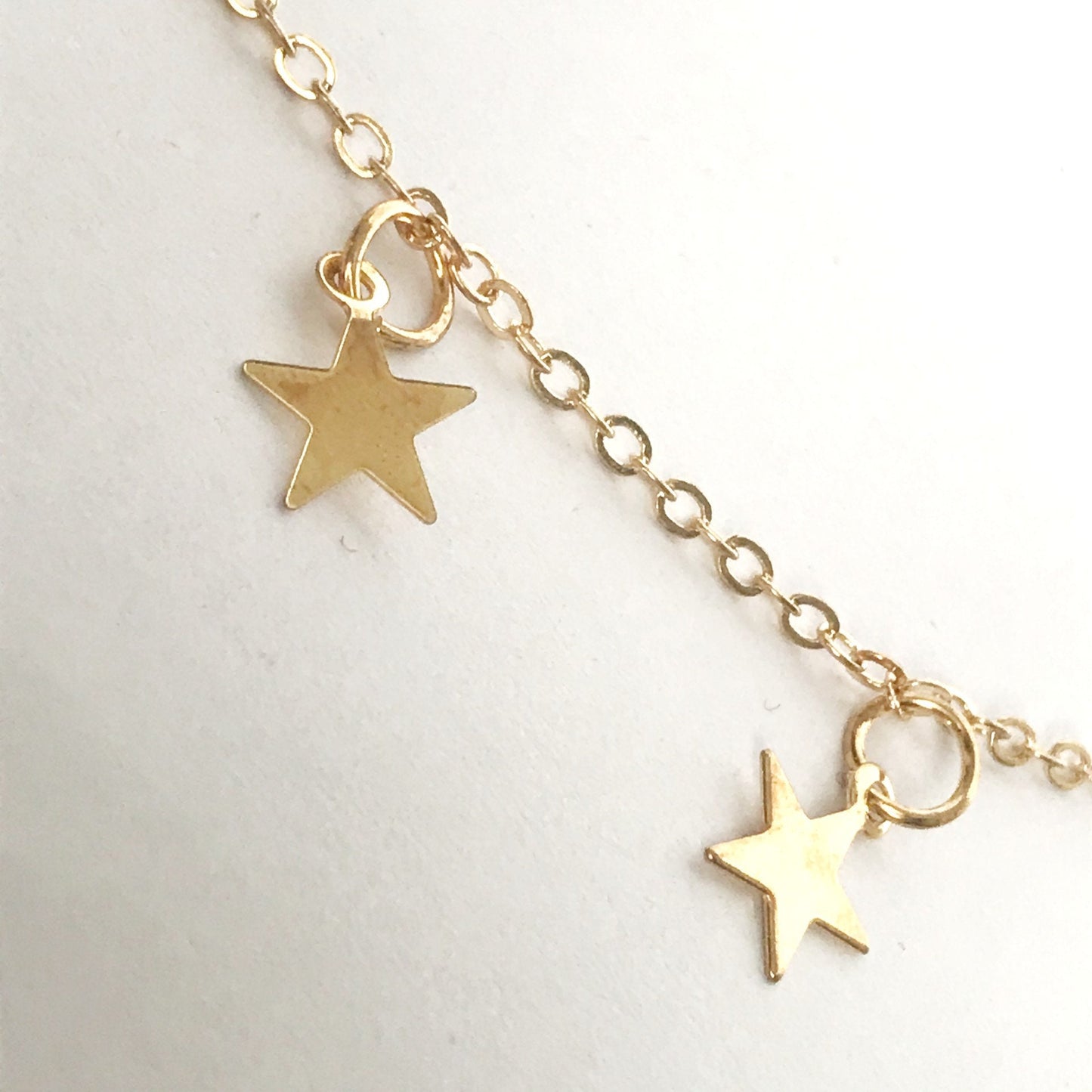 Gold Plated Star Choker Necklace - Jewellery, Accessories, Pendant Necklace, Choker Necklace, Charm Necklace, Star Charm Necklace