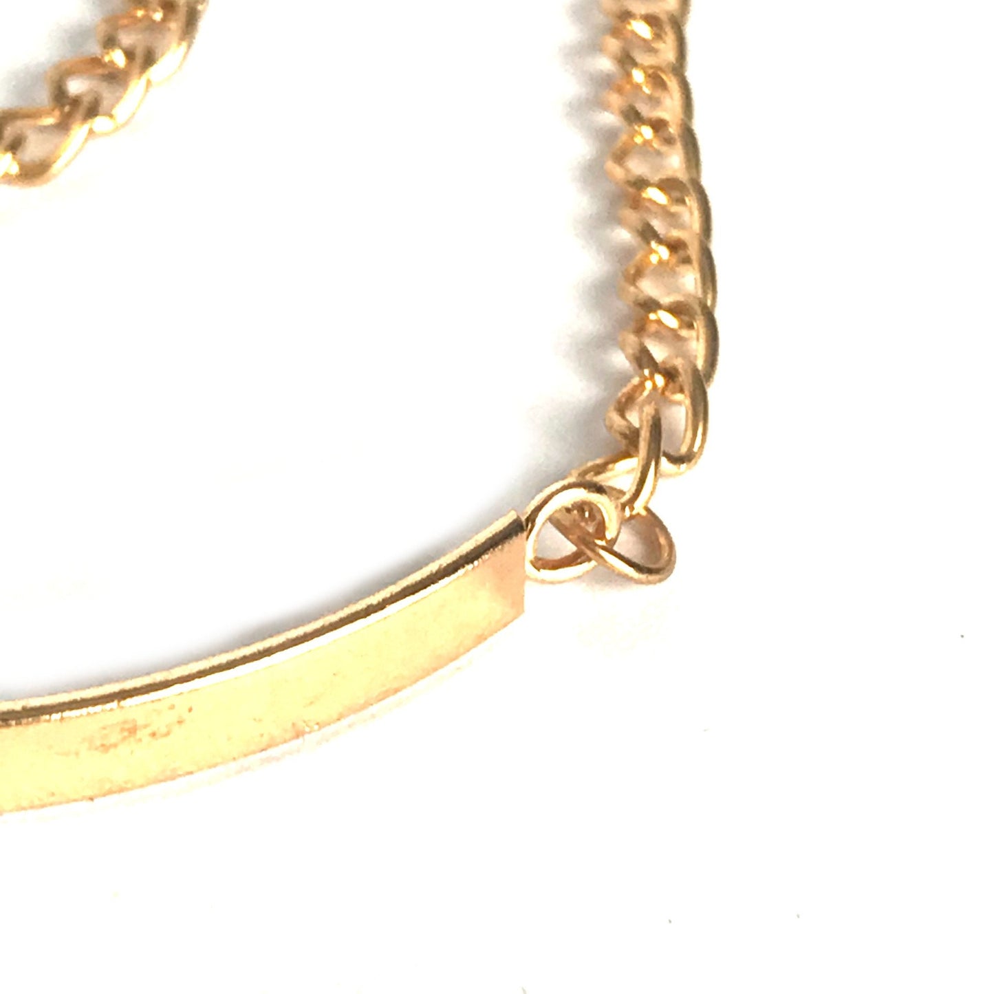 Fine Jewellery Gold Plated Bracelet - Gold Jewellery, Accessories, Fine Bracelet, Gold Curve Bracelet, Gold Chain Bracelet, Gold Bracelet