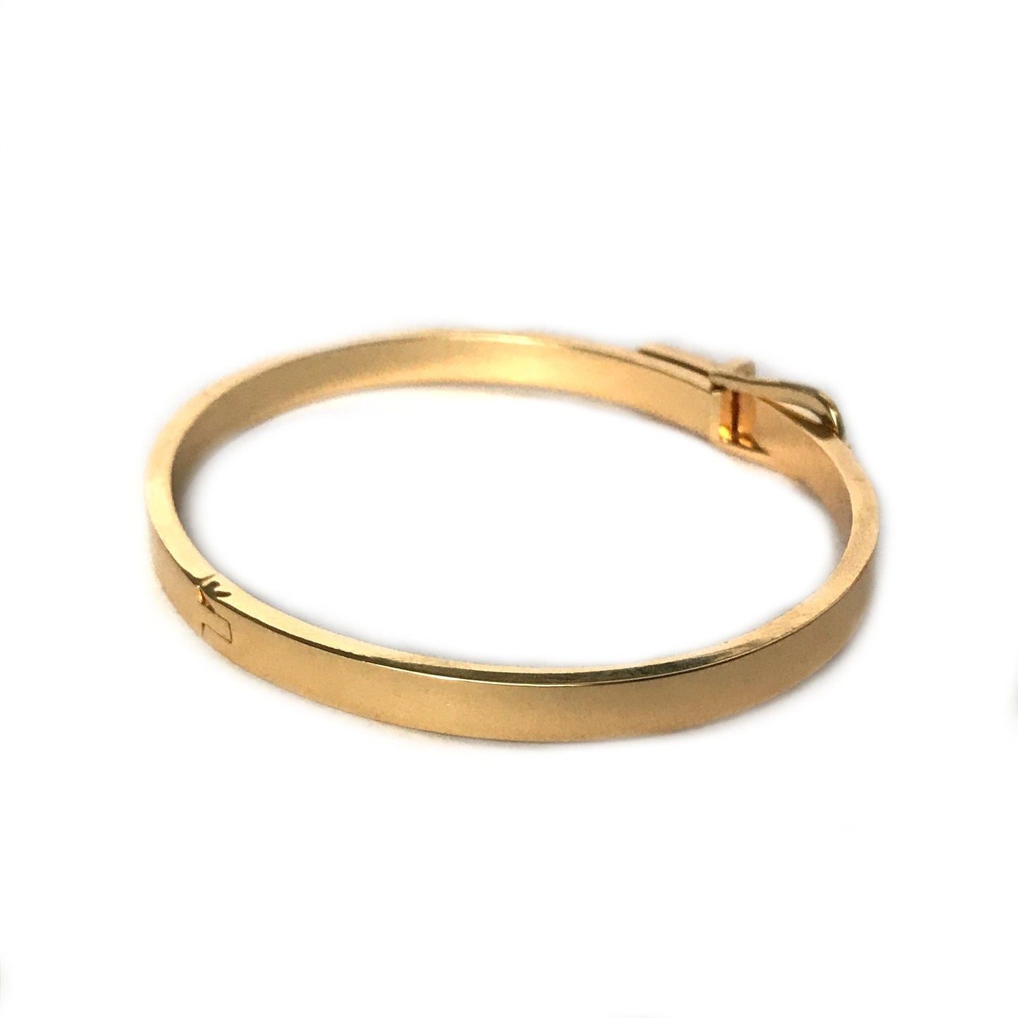 Gold Plated Belt Buckle Bangle Bracelet - Gold Jewellery, Accessories, Gold Bangle, Bangle Jewellery,Minimal Bangle Bracelet,Gift For Her