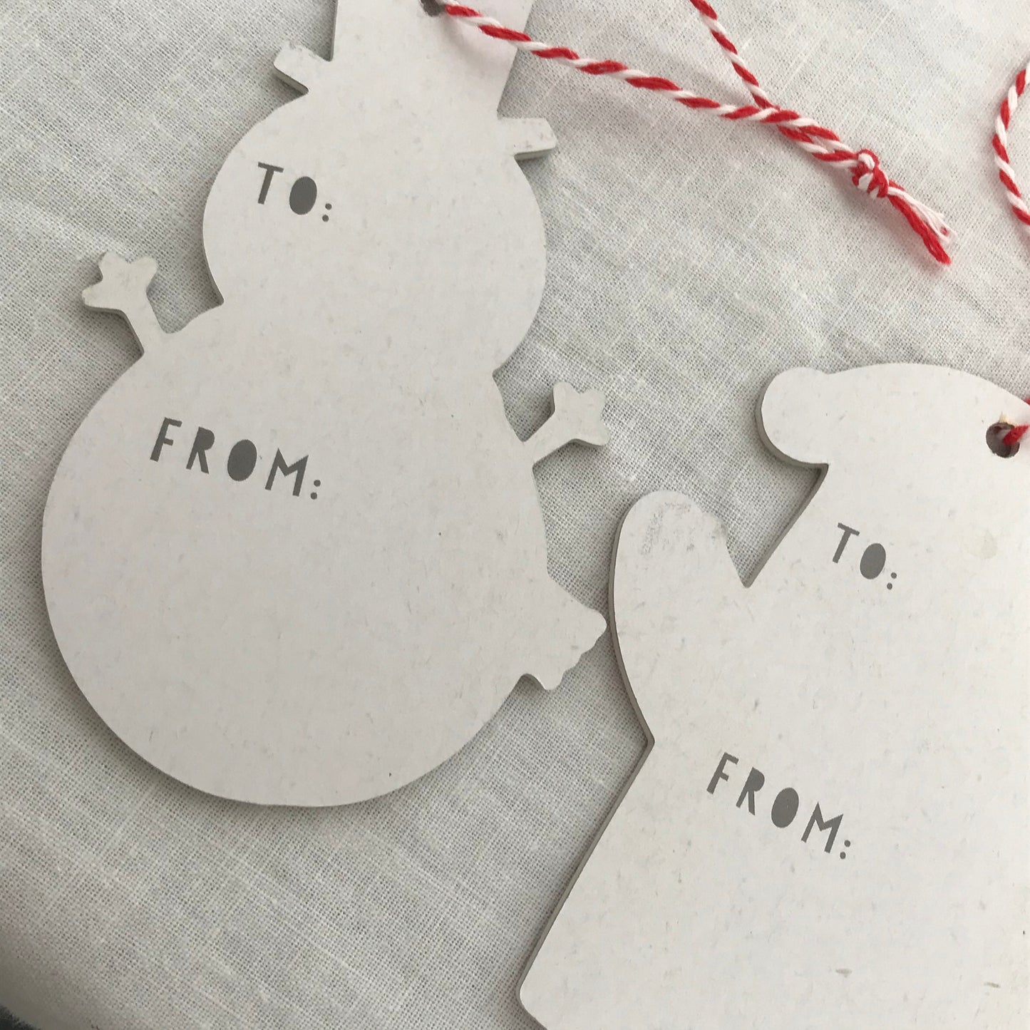 4 Confetti Gift Tags - Confetti Tags, Santa Tag, Snowman Tag, Penguin Tag, Christmas Gift Wrap,Christmas Packaging, Polar Bear Gift Tag