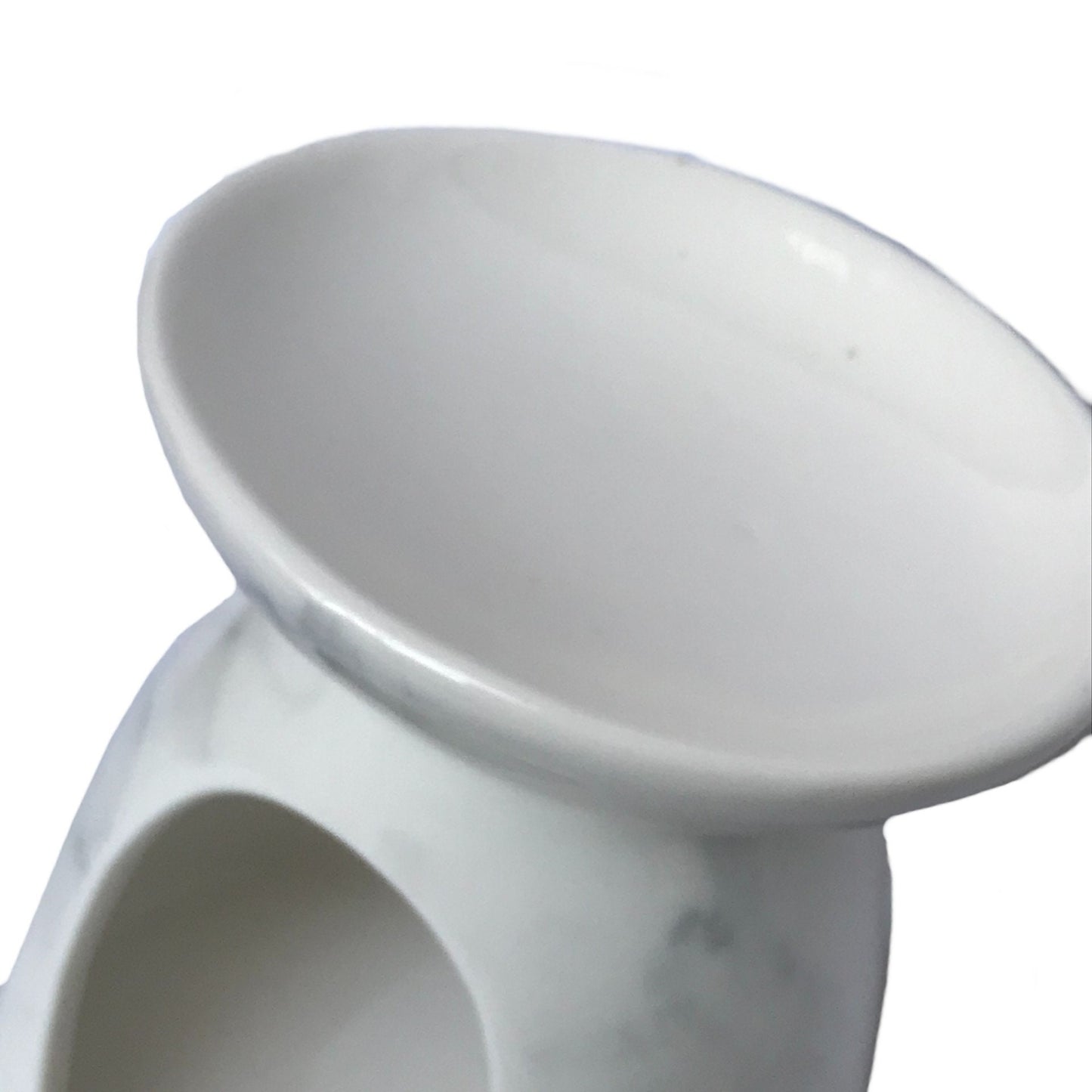 Marbled Pearl Ceramic Oil Burner - Wax Melt Burner, Home Decor, Home Living, Candle Warmers, Wax Warmer, Homeware, Essential Oils, Calming