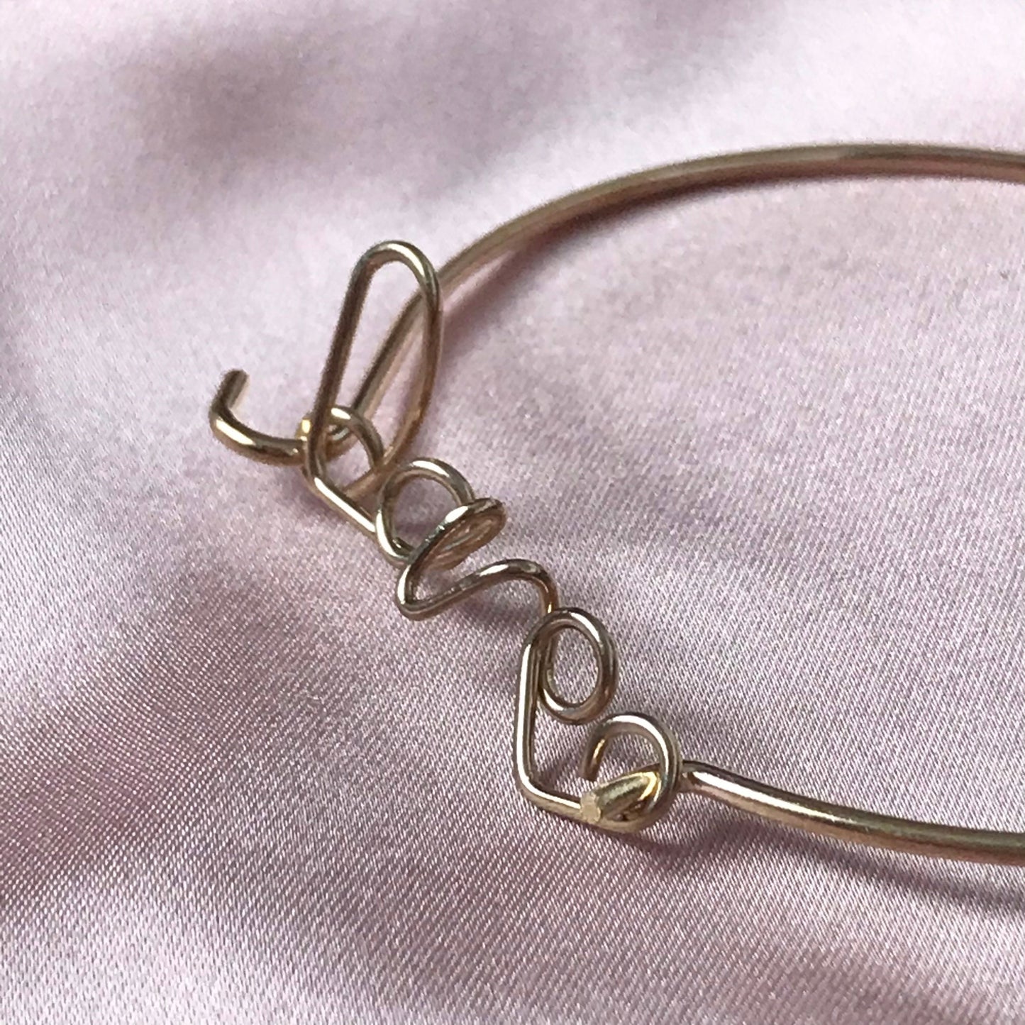 Love Bangle Bracelet - Gold Jewellery, Accessories, Gold Bangle, Bangle Jewellery,Minimal Bangle Bracelet,Gift For Her,Modern Jewelry