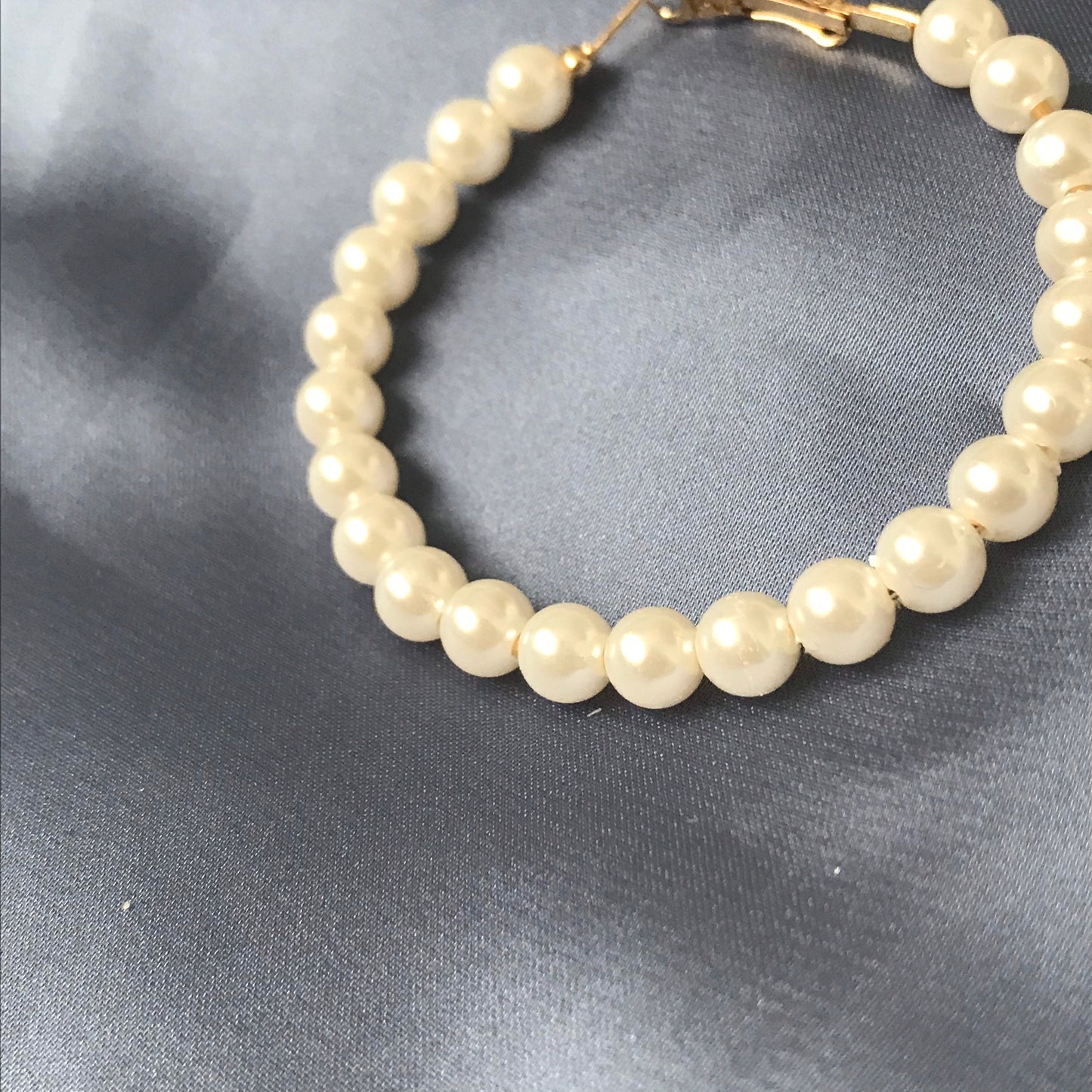 Faux Pearl Hoop Earrings - Pearl Jewellery, Accessories, Classic Earrings, Bead Earrings, Classy Earrings, Cute Earrings, Fashion Jewellery