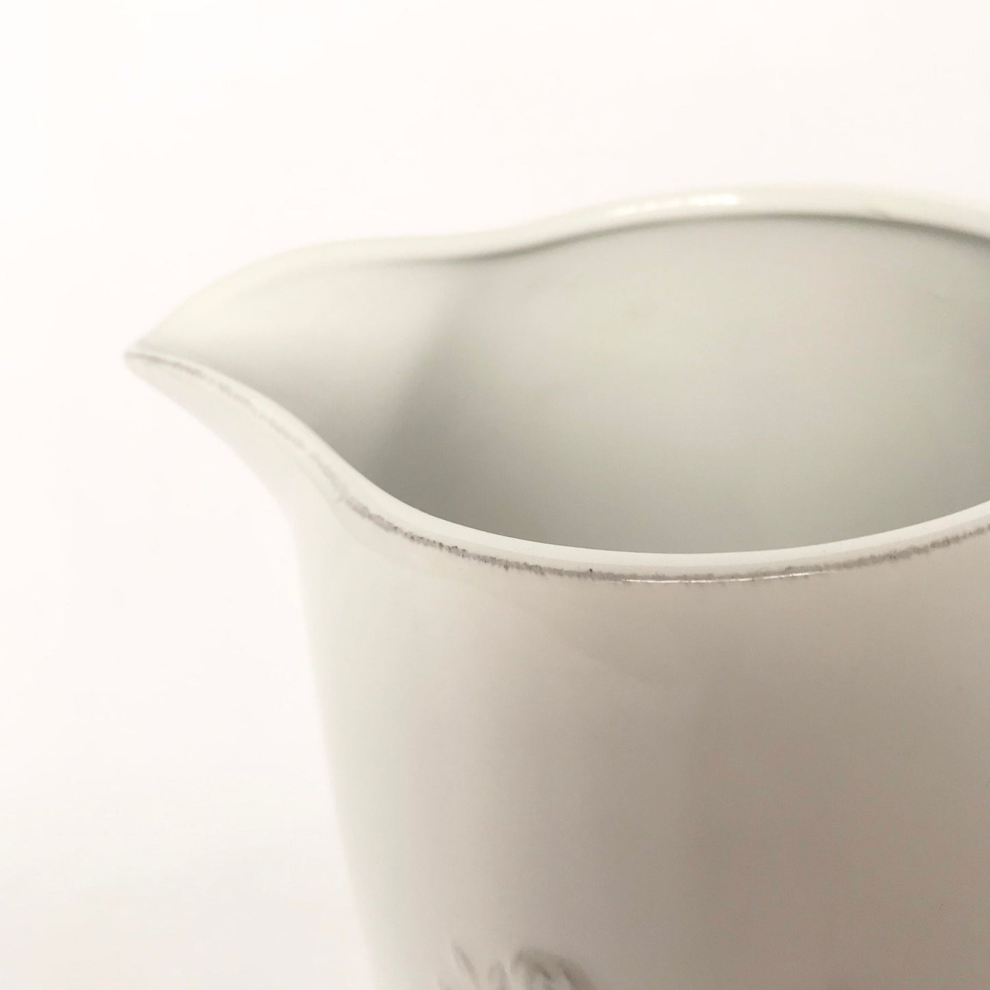 Rustic White Heart Jug - White Jug, White Vase, White Ceramic Jug, Decorative Jug, Homeware, Home Decor, Tall Jug, Tall Vase, Ceramic Decor