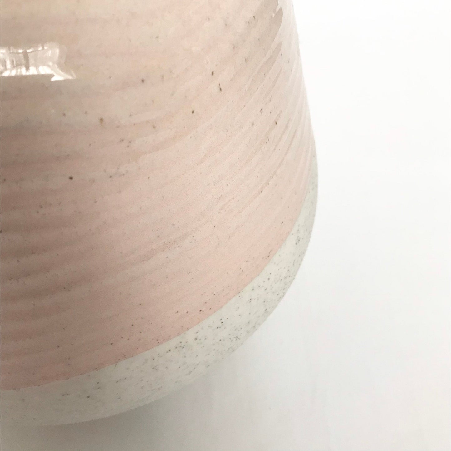 Two Tone Ceramic Vase - Textured Vase, Dip Vase, Decorative Vase, Homeware, Flowers, Rustic Decor, Neutral Decor, Neutral Home Decor,Natural