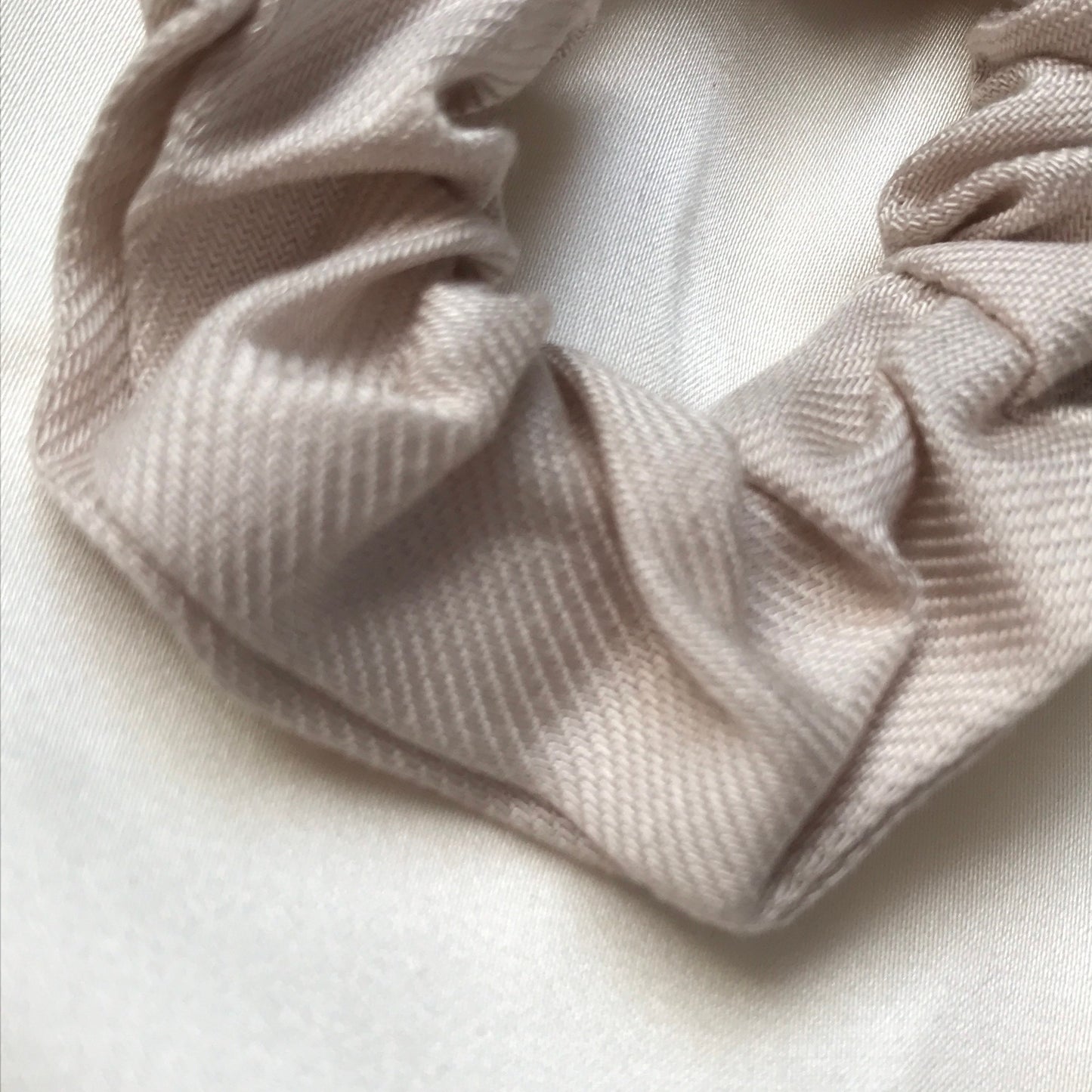 Blonde Biodegradable Tencel Hair Scrunchie - Hair Bobble, Compostable, Eco Friendly, Plastic Free, Hair Accessories, Neutral Colour