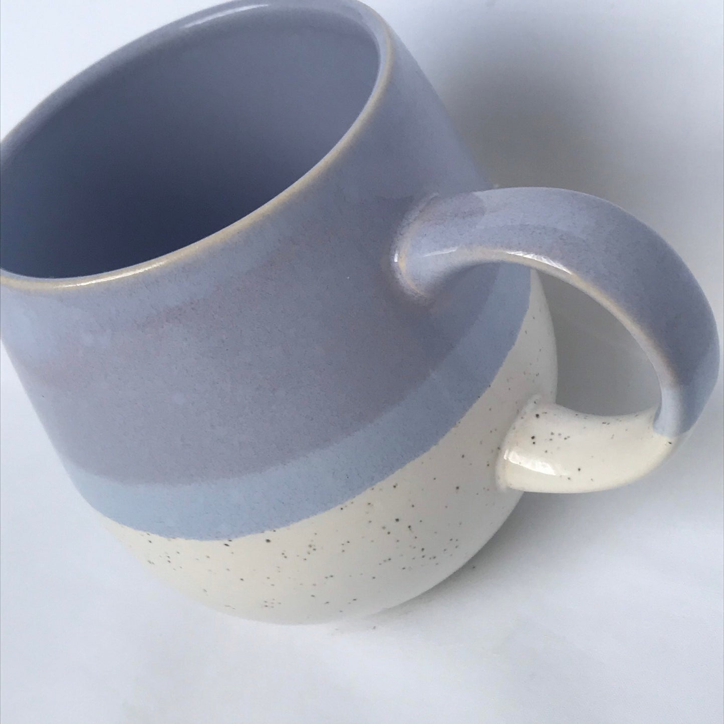 Large Blue Striped Mug - Coffee Cup, Gifts For Her, Herbal Tea Cup, Baby Blue Mug, Cream Mug, Stripy Mug, Stripes, Blue & White, Fathers Day