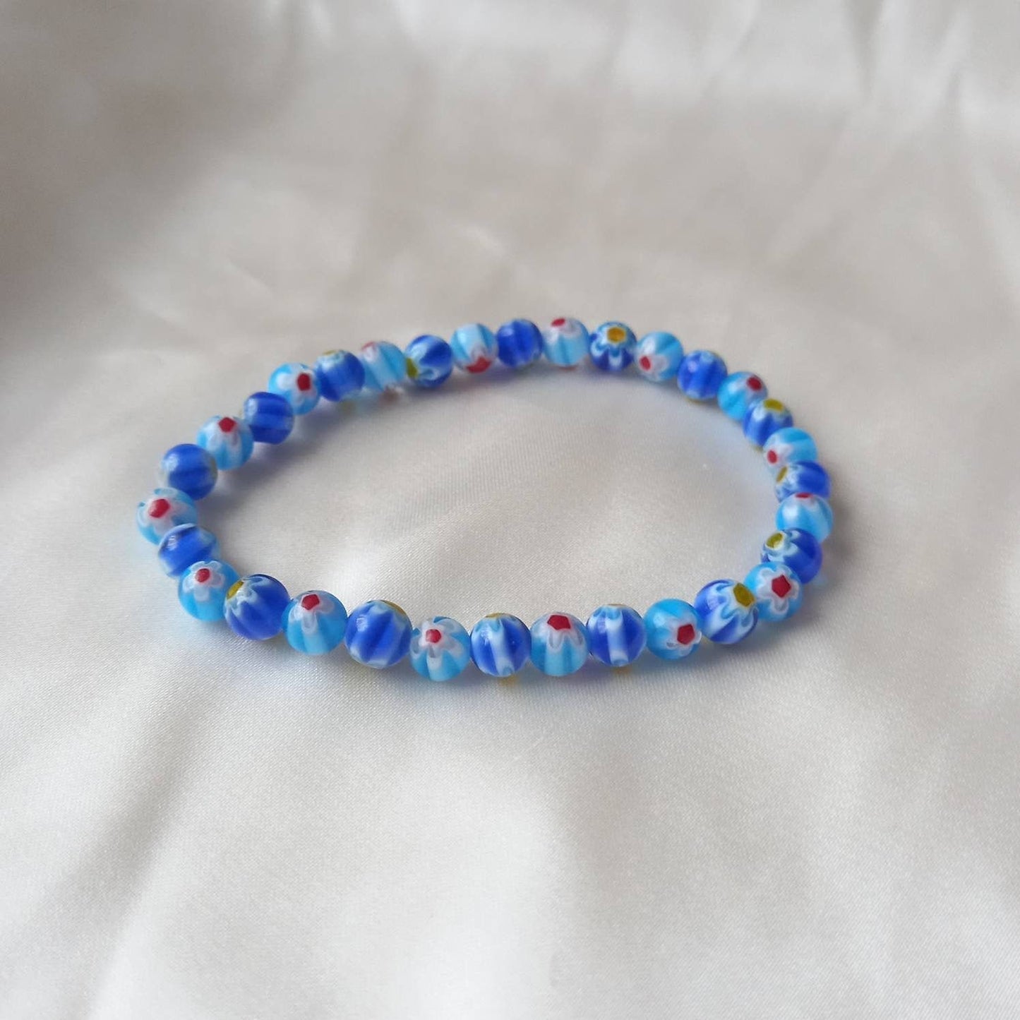 Blue Bead Charm Bracelet - Bead Jewellery, Blue Accessories, Charm Bracelet, Bead Bracelet, Classy Bracelet, Cute Bracelet, Blue Jewelley