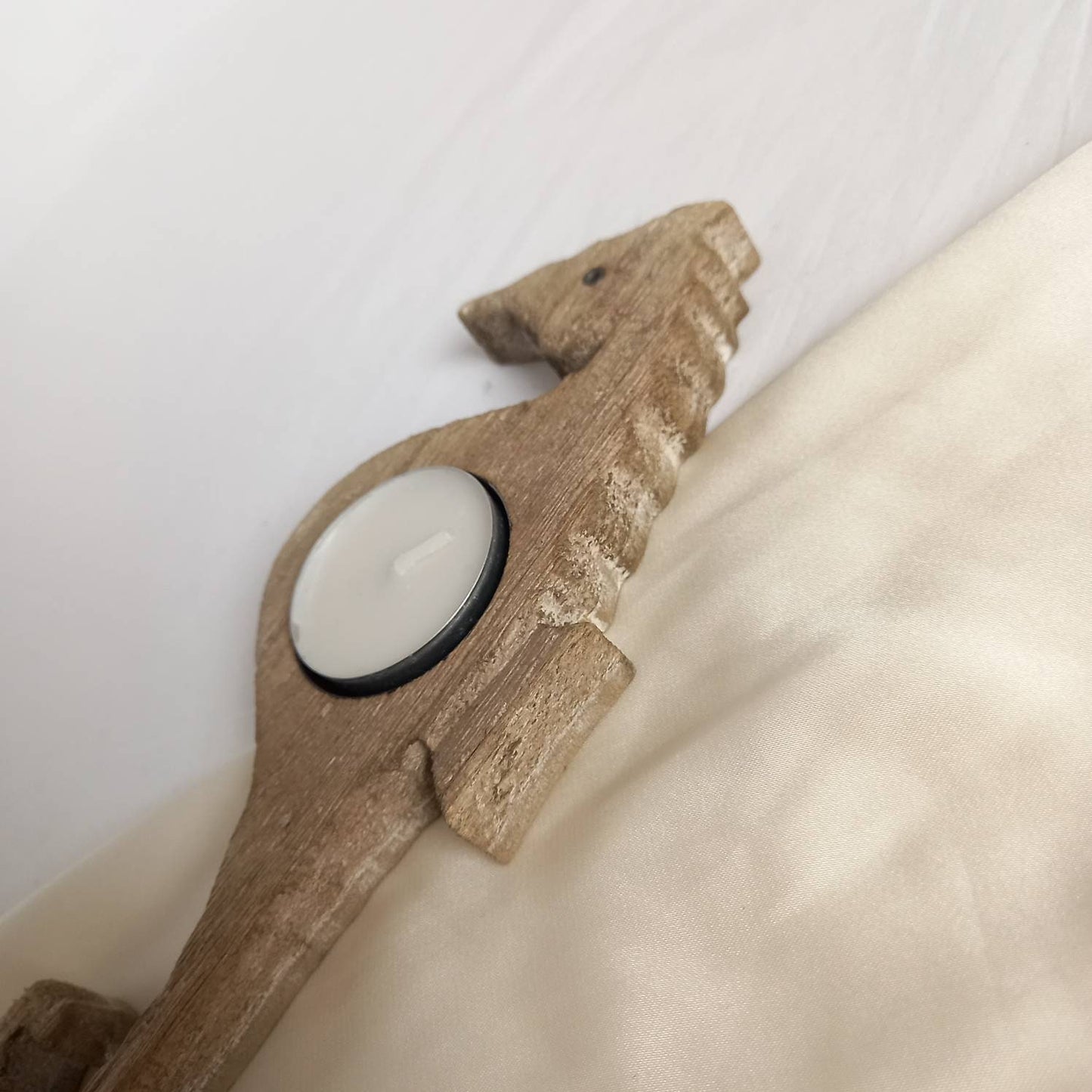 Wooden Seahorse Tealight Holder - Decorative Tealight Holder, Rustic Decor, Art Deco Style, Homeware Gift, Candle Holder, Costal Decor,Ocean