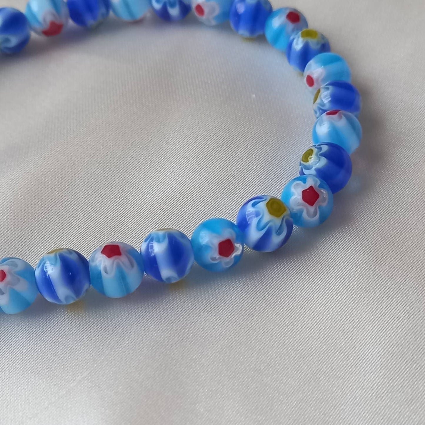 Blue Bead Charm Bracelet - Bead Jewellery, Blue Accessories, Charm Bracelet, Bead Bracelet, Classy Bracelet, Cute Bracelet, Blue Jewelley