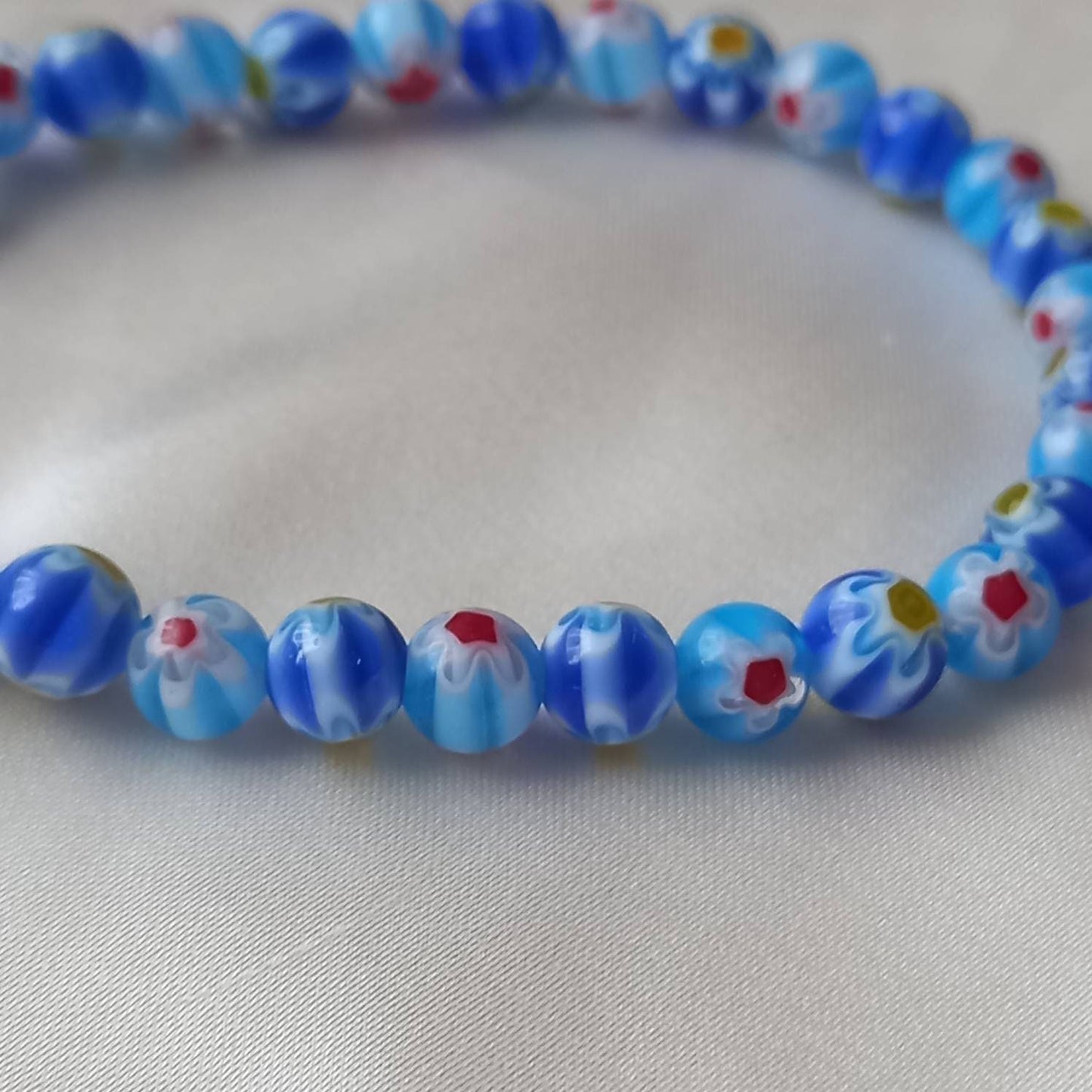 Blue Bead Charm Bracelet - Bead Jewellery, Blue Accessories, Charm Bracelet, Bead Bracelet, Classy Bracelet, Cute Bracelet, Blue Jewelley