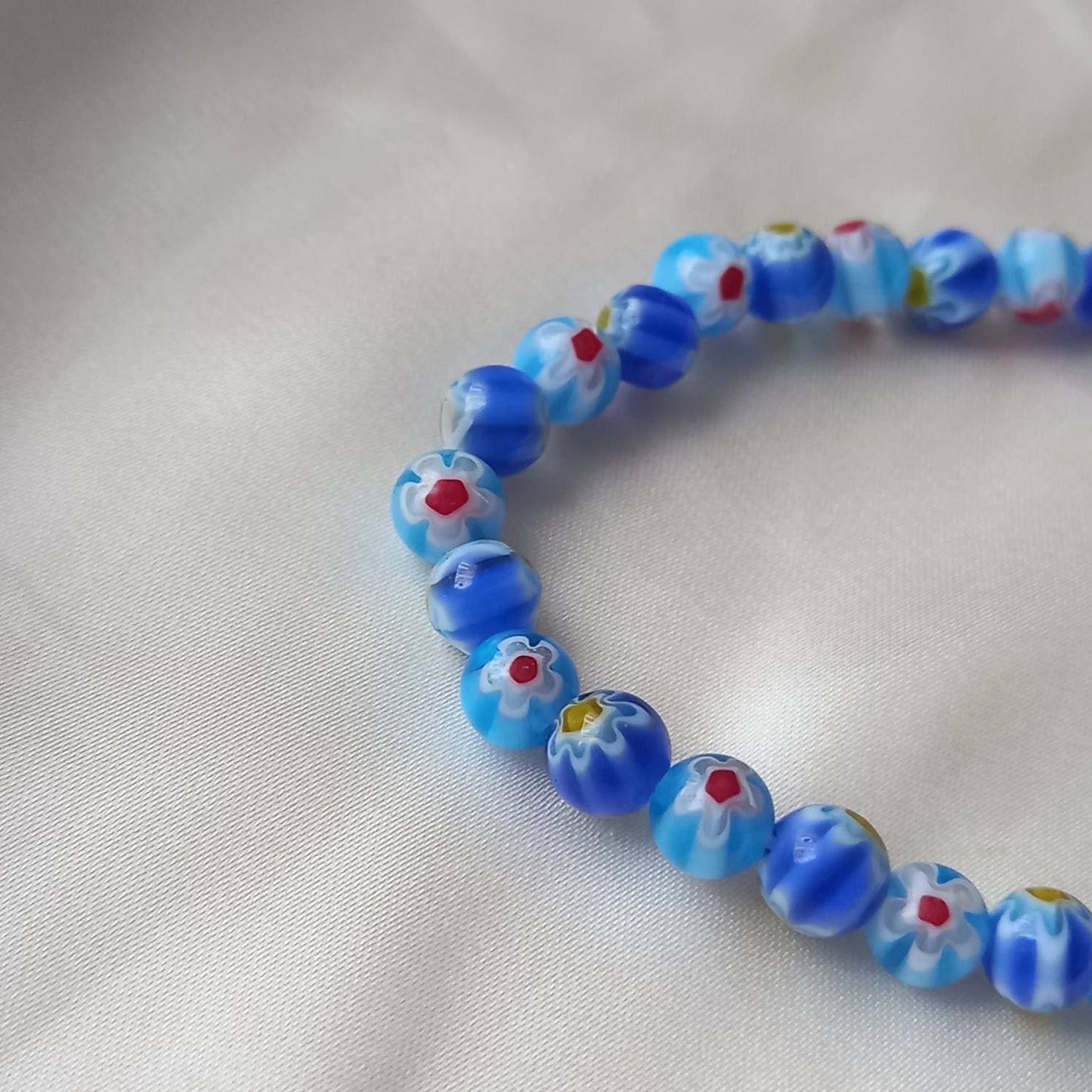 Blue Bead Charm Bracelet - Bead Jewellery, Blue Accessories, Charm Bracelet, Bead Bracelet, Classy Bracelet, Cute Bracelet, Blue Jewelley
