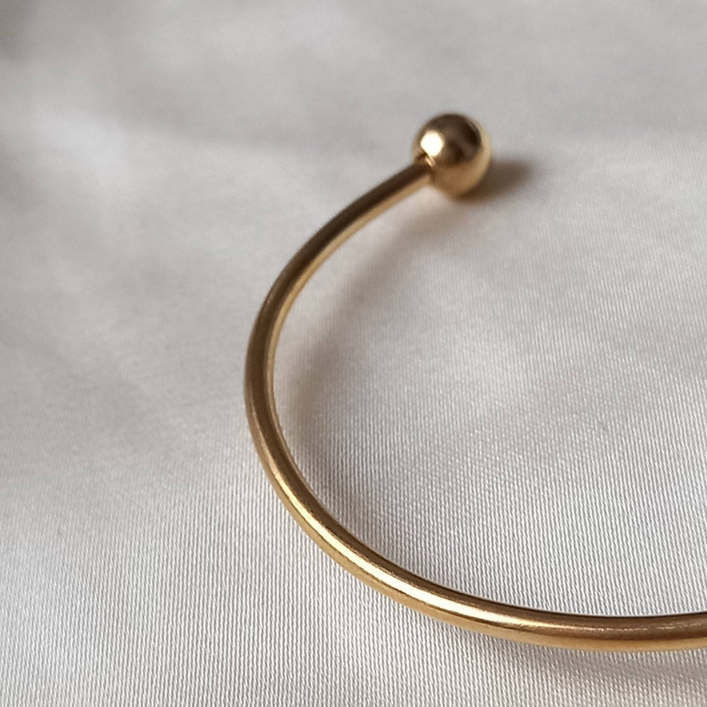 Gold Plated Knot Bangle Bracelet - Gold Jewellery, Accessories, Gold Bangle, Bangle Jewellery, Minimal Bangle Bracelet, Gift For Her, Modern