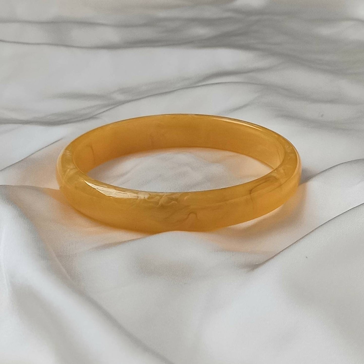 Chunky Orange Resin Bracelet - Chunky Bracelet, Resin Bracelet, Orange Bracelet, Thick Bracelet, Chunky jewellery, Resin Jewellery