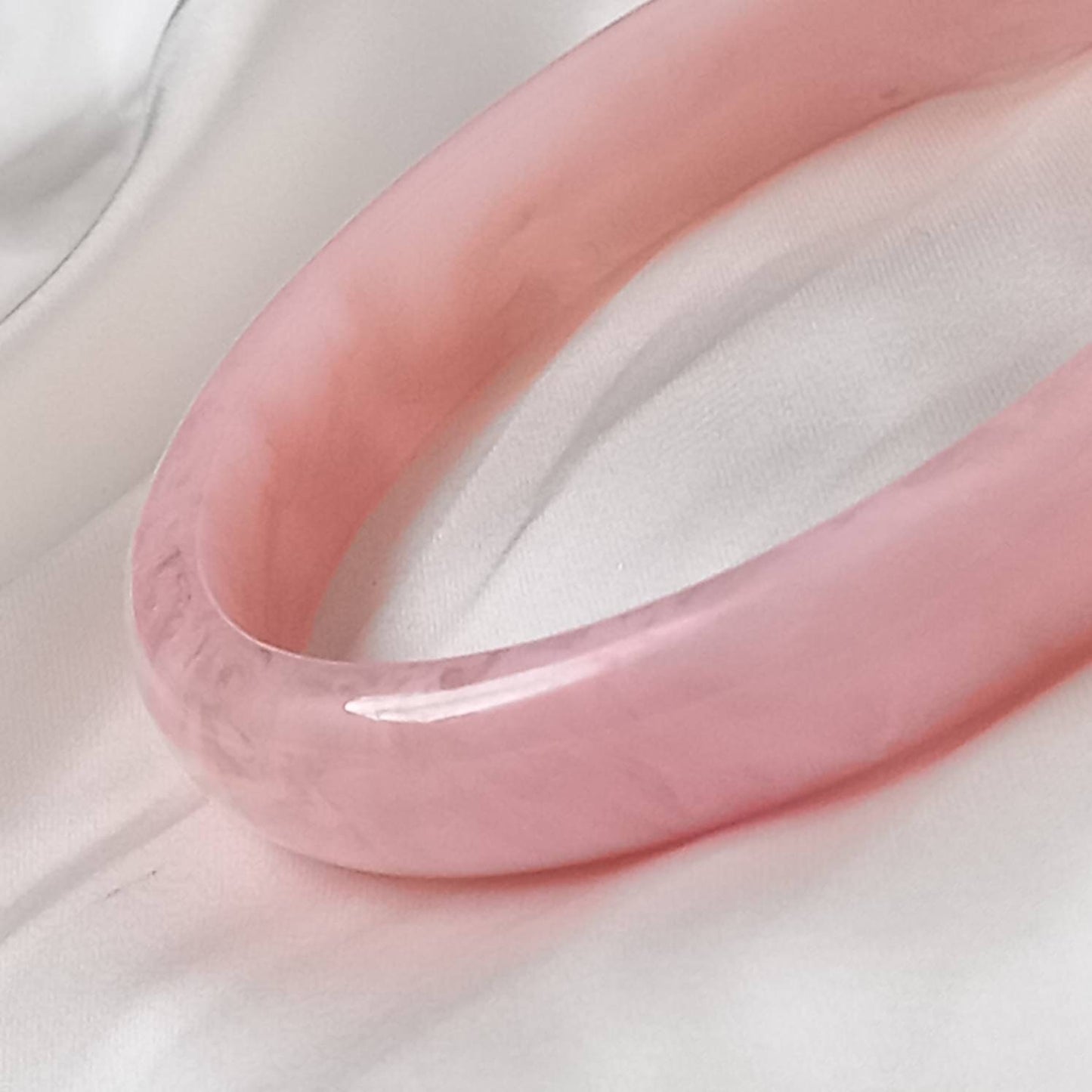 Chunky Baby Pink Resin Bracelet - Chunky Bracelet, Resin Bracelet, Baby Pink Bracelet, Thick Bracelet, Chunky jewellery, Resin Jewellery