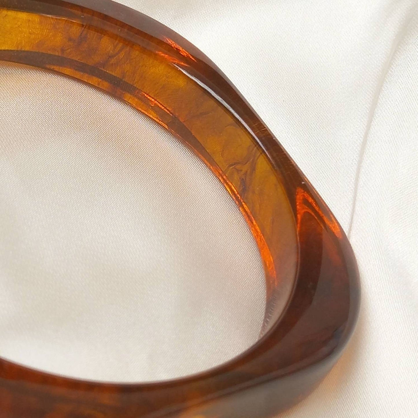Chunky Square Resin Tortoiseshell Bracelet - Chunky Bracelet,Resin Bracelet,Brown Bracelet,Thick Bracelet,Chunky jewellery,Resin Jewellery