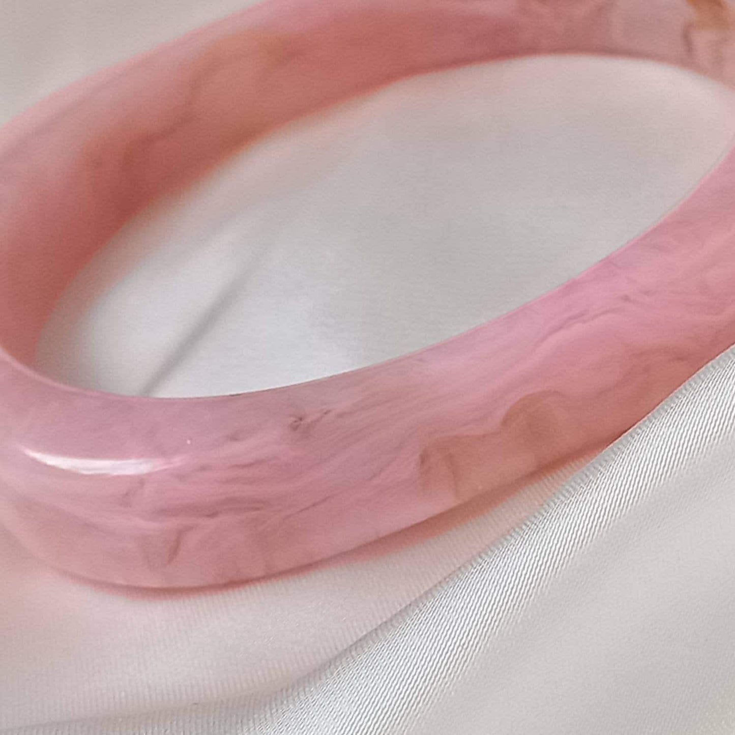 Chunky Square Baby Pink Resin Bracelet - Chunky Bracelet,Resin Bracelet,Baby Pink Bracelet,Thick Bracelet,Chunky jewellery,Resin Jewellery