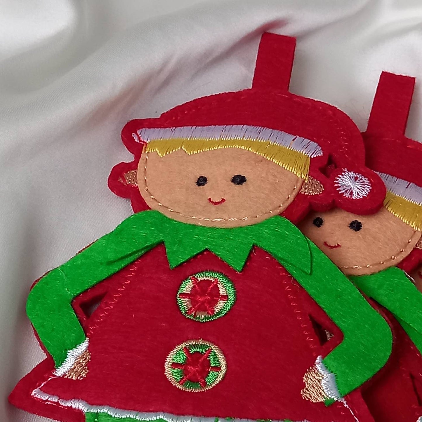 4 Christmas Elf Cutlery Holders - Christmas Table Decorations, Elf Cutlery Holders, Elf Decor, Xmas Decoration, Christmas Decorations