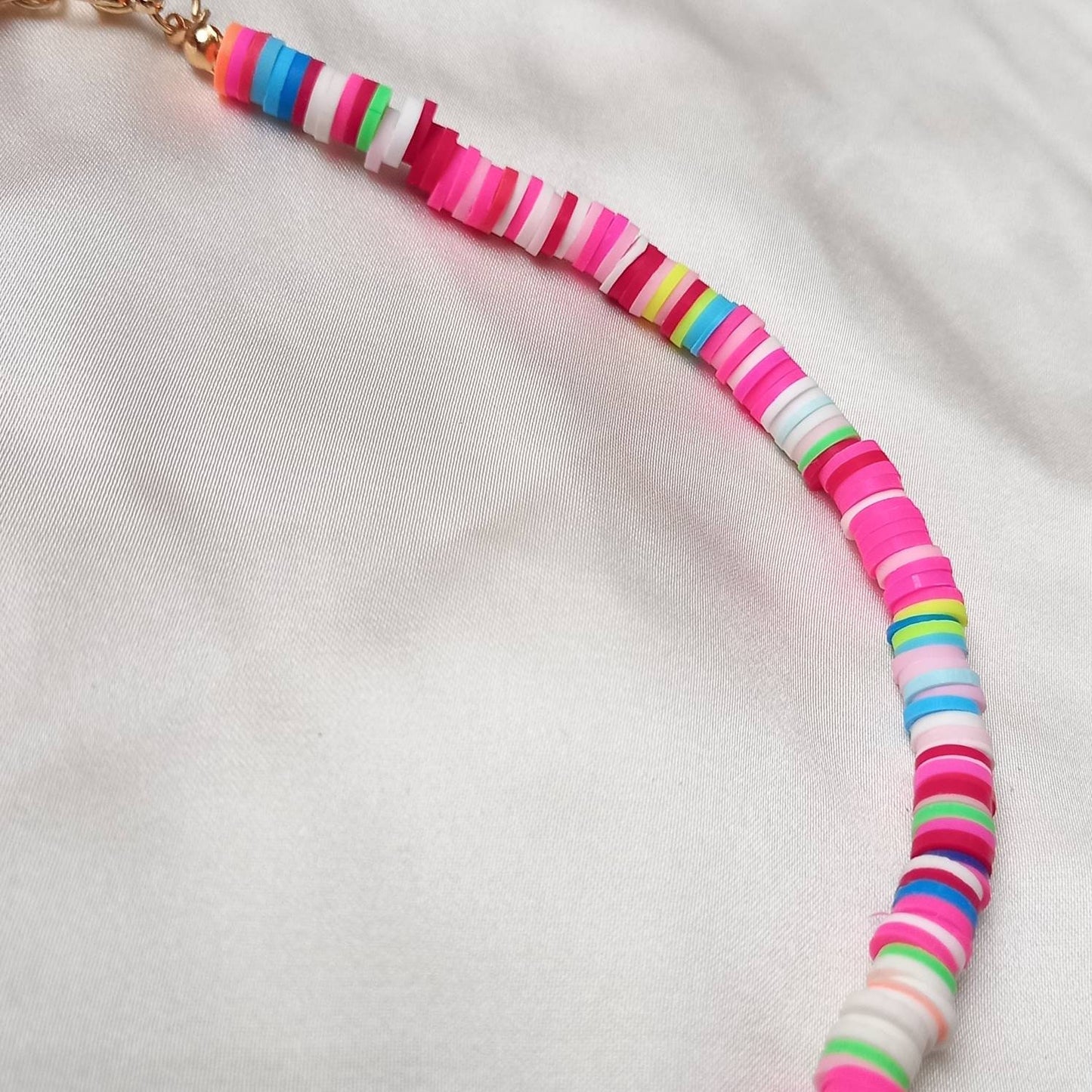 Rainbow Bead Necklace - Rainbow Jewellery, Colourful Bead Necklace, Bright Necklace, Small Necklace, Chunky Necklace, Necklaces In The UK