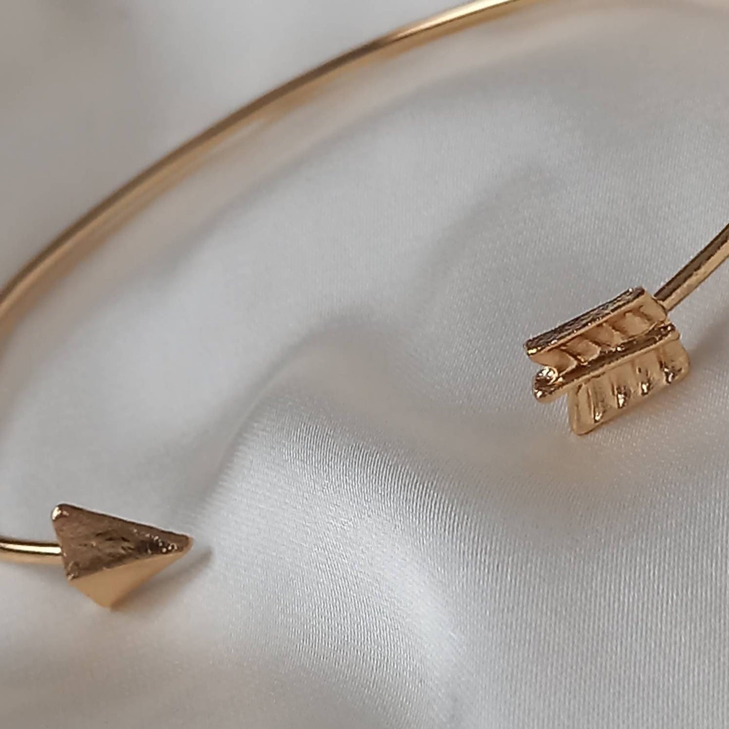 Gold Arrow Bangle Bracelet - Gold Jewellery,Accessories,Gold Bangle, Bangle Jewellery,Minimal Bangle Bracelet,Gift For Her,Modern Jewellery