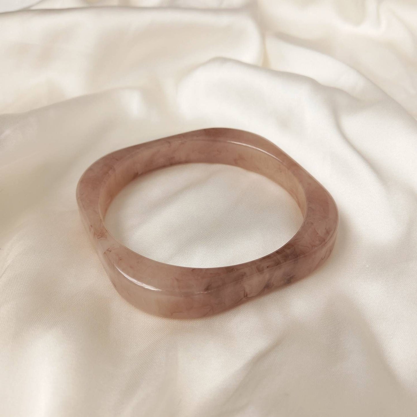 Chunky Square Baby Pink Resin Bracelet - Chunky Bracelet,Resin Bracelet,Baby Pink Bracelet,Thick Bracelet,Chunky jewellery,Resin Jewellery