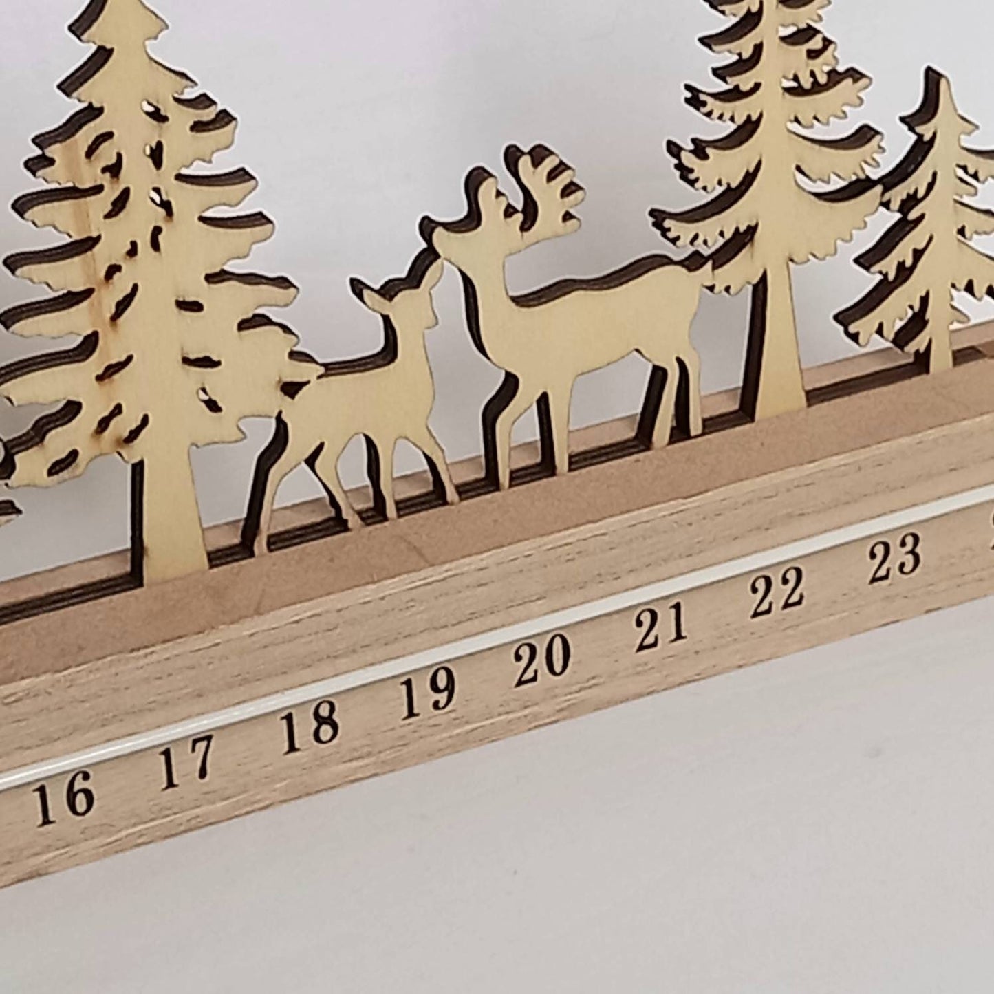 Wooden Reindeer Christmas Countdown - Advent Calendar, Reindeer Decor, Xmas Decoration, Christmas Decor, Days Until Christmas, Winter Decor