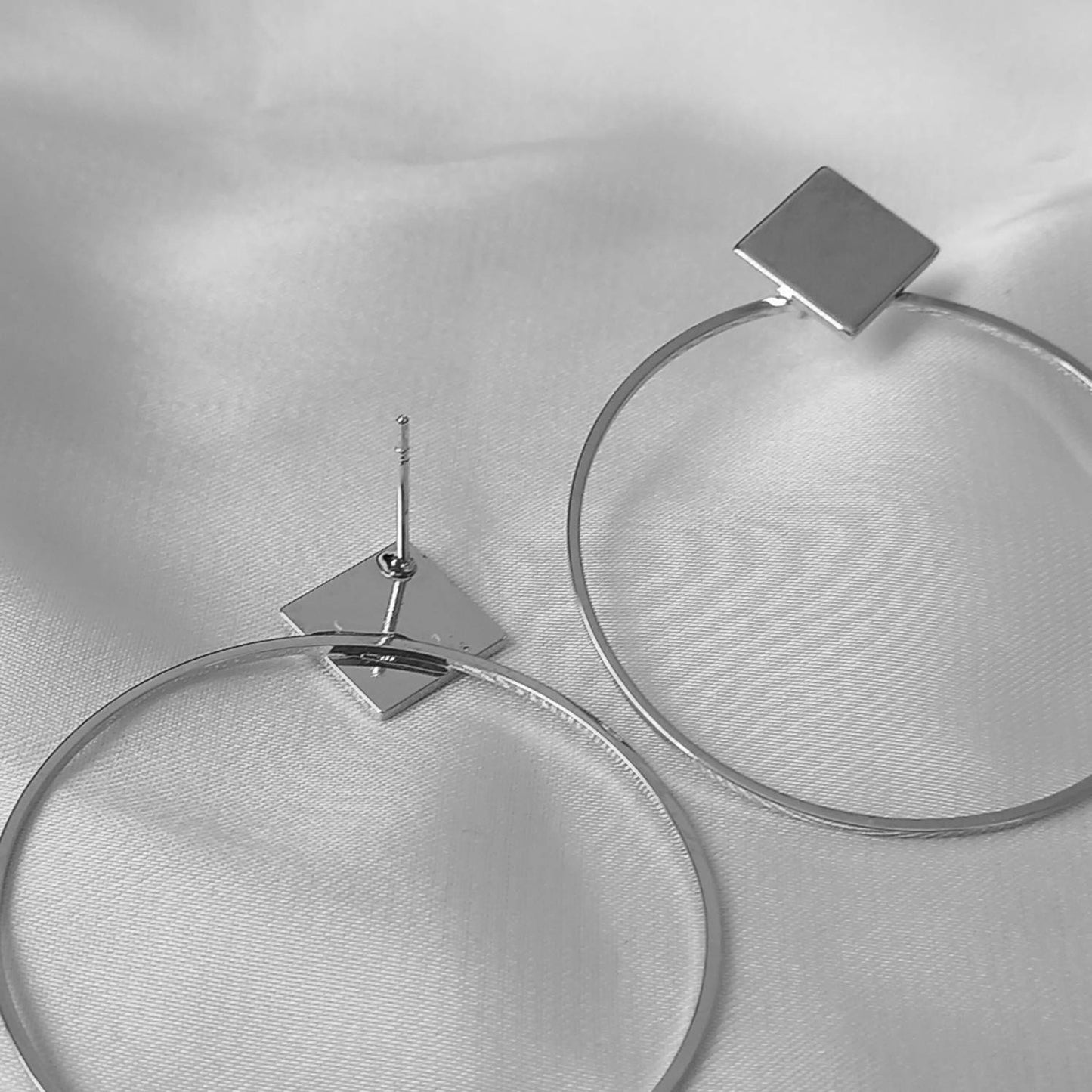 Silver Plated Drop Earrings - Abstract Earrings, Unique Earrings, Hanging Jewellery, Silver Accessories, Silver Jewellery, Silver Earrings