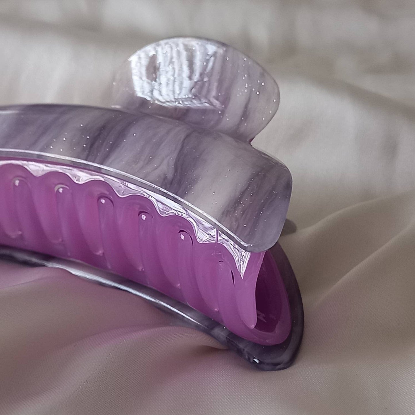 Purple Hair Clamp- Hair Clip, Purple Hair Accessories,Purple Hair Claw,Minimalistic Hair Clips,Funky Hair Clip,Purple Hair Clips In The UK