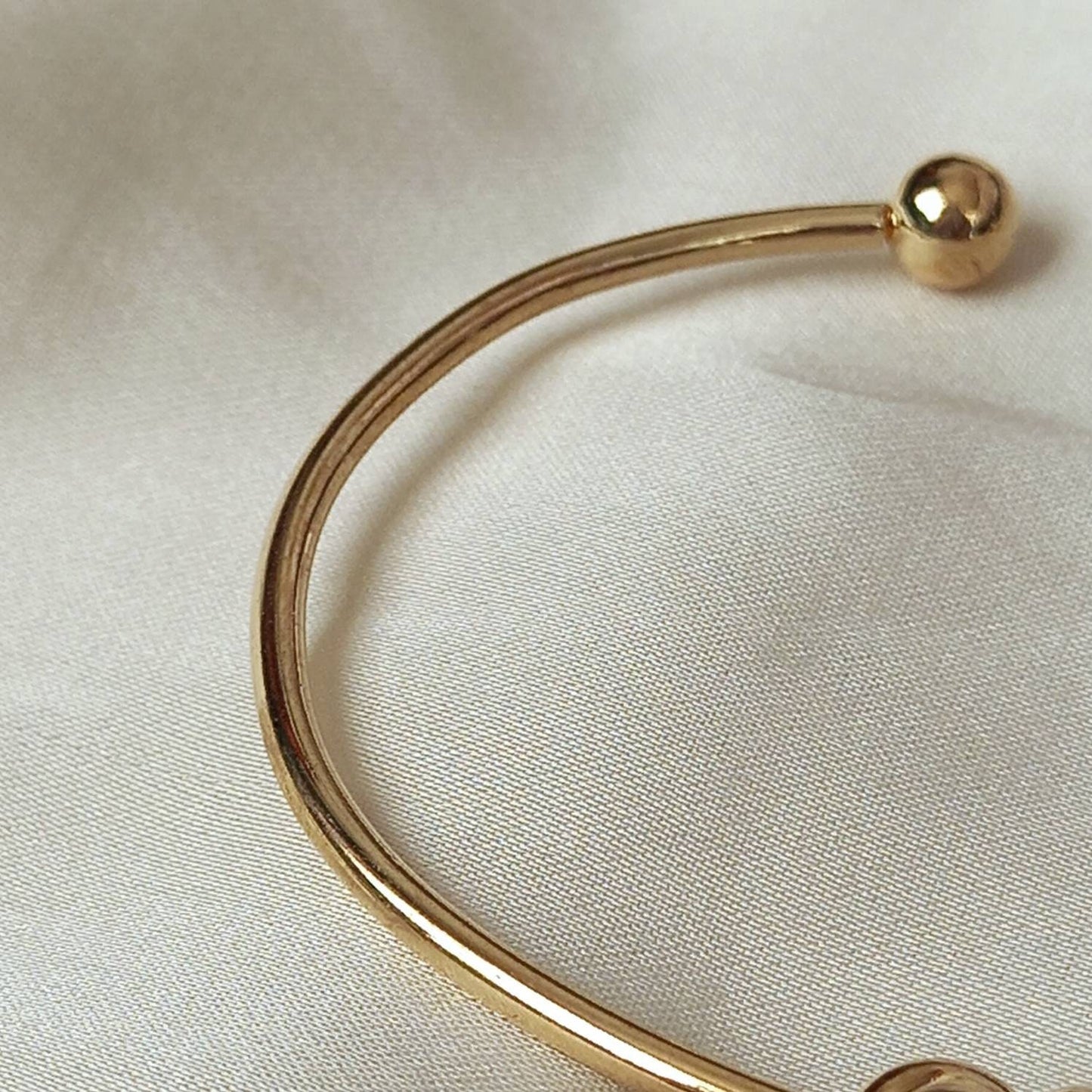 Gold Plated Knot Bangle Bracelet - Gold Jewellery, Accessories, Gold Bangle, Bangle Jewellery, Minimal Bangle Bracelet, Gift For Her, Modern