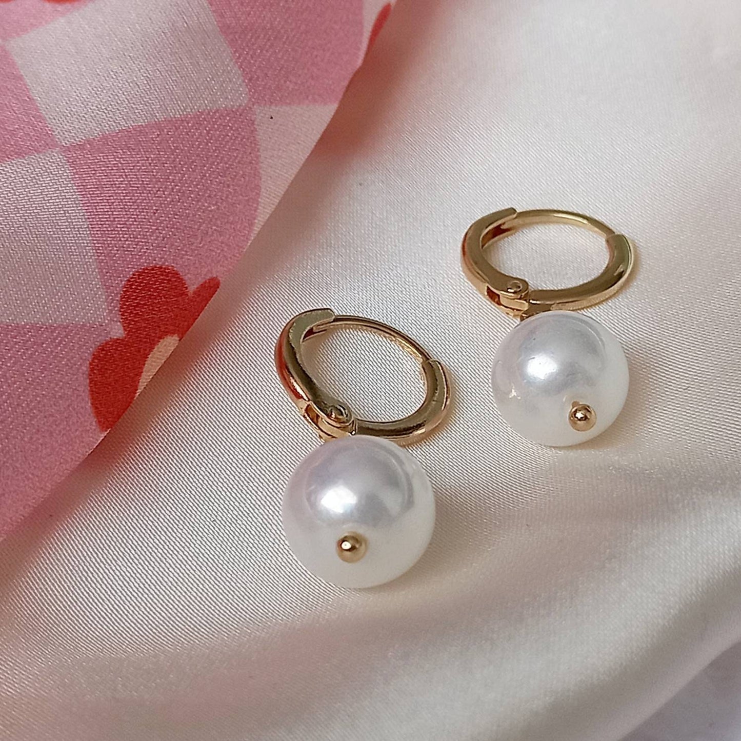 Faux Pearl Drop Earrings - Pearl Earrings, Gold Earrings, Small Earrings, Small Drop Earrings, White Jewellery, Pearl Earrings In The UK