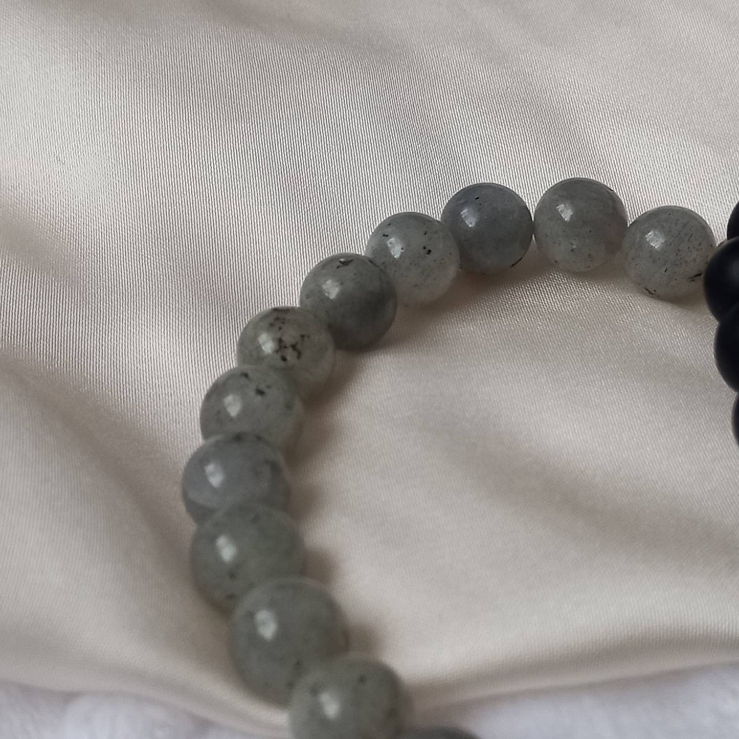 2 Matching Friendship Bead Bracelets - Bead Jewellery, Friendship Accessories, Bead Bracelets, Cute Bracelet, Black & Grey Jewellery