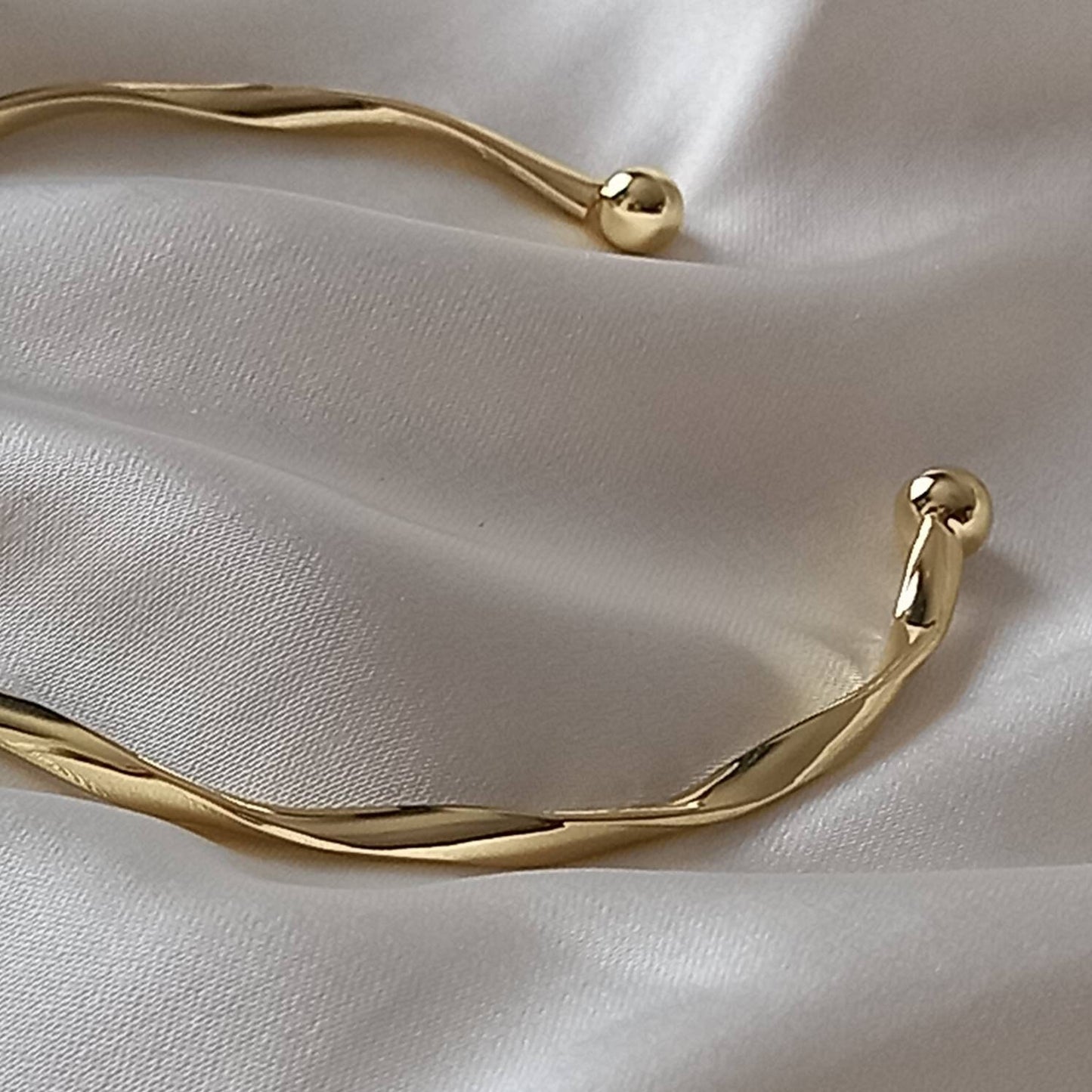 Gold Plated Bangle Bracelet - Gold Jewellery, Accessories, Gold Bangle, Bangle Jewellery,Minimal Bangle Bracelet,Gift For Her,Modern Jewelry