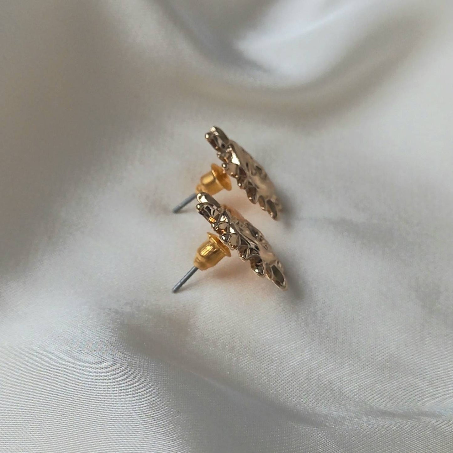 Gold Sun Stud Earrings - Gold Sun Earrings, Cute Earrings, Gold Earrings In The UK, Gold Jewellery In The UK, Gold Stud Earrings In The UK