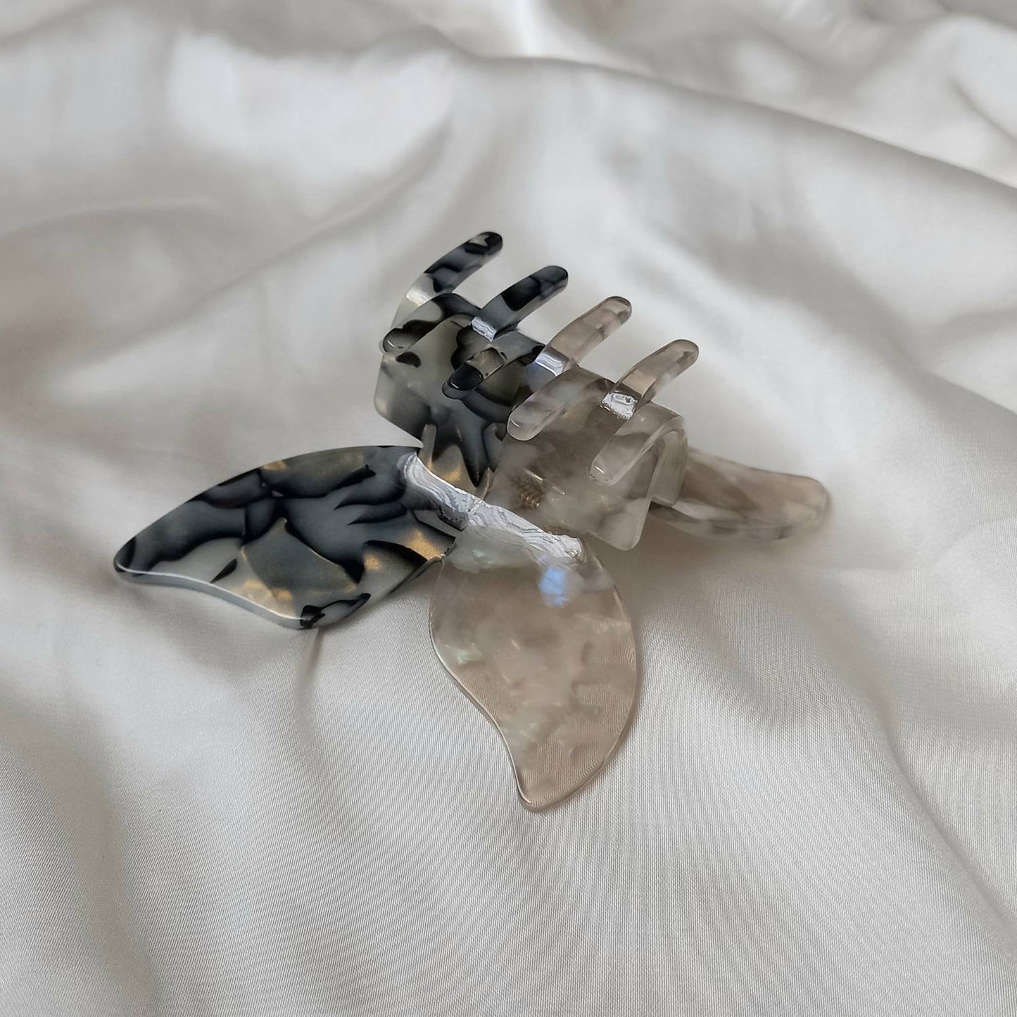 Large Butterfly Hair Clamp- Hair Clip, Black Hair Accessories, Black Hair Claw, Funky Hair Clip, Black Hair Clips In The UK, Butterflies