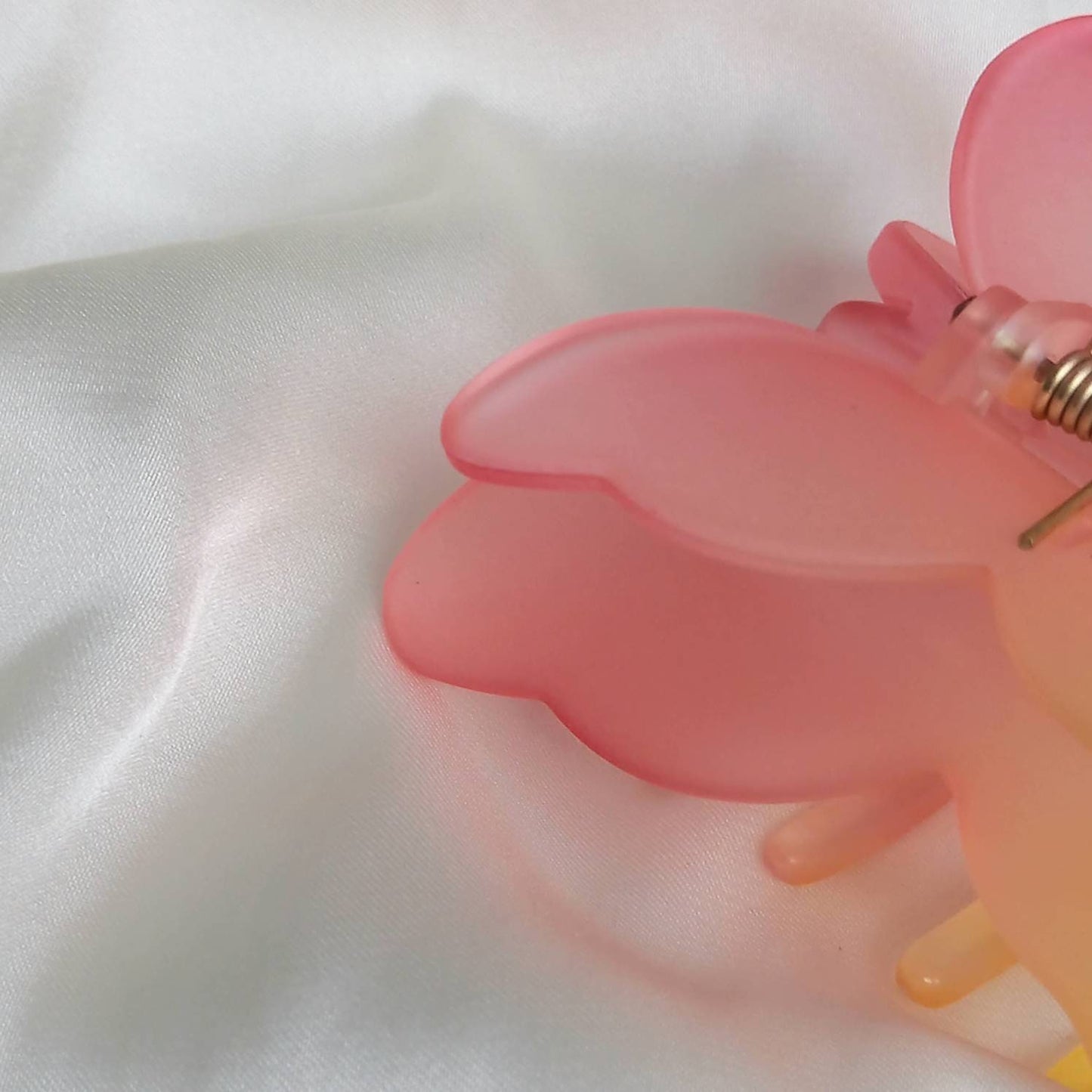 Butterfly Hair Clamp- Hair Clip, Pink Hair Accessories, Pink Hair Claw, Orange Funky Hair Clip, Orange Hair Clips In The UK, Butterflies