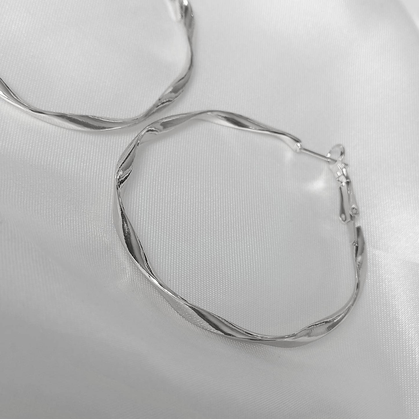Silver Hoop Earrings - Silver Earrings,Silver Hoop Earrings In The UK,Silver Jewellery In The UK,Large Hoop Earrings,Large Hoops In The UK