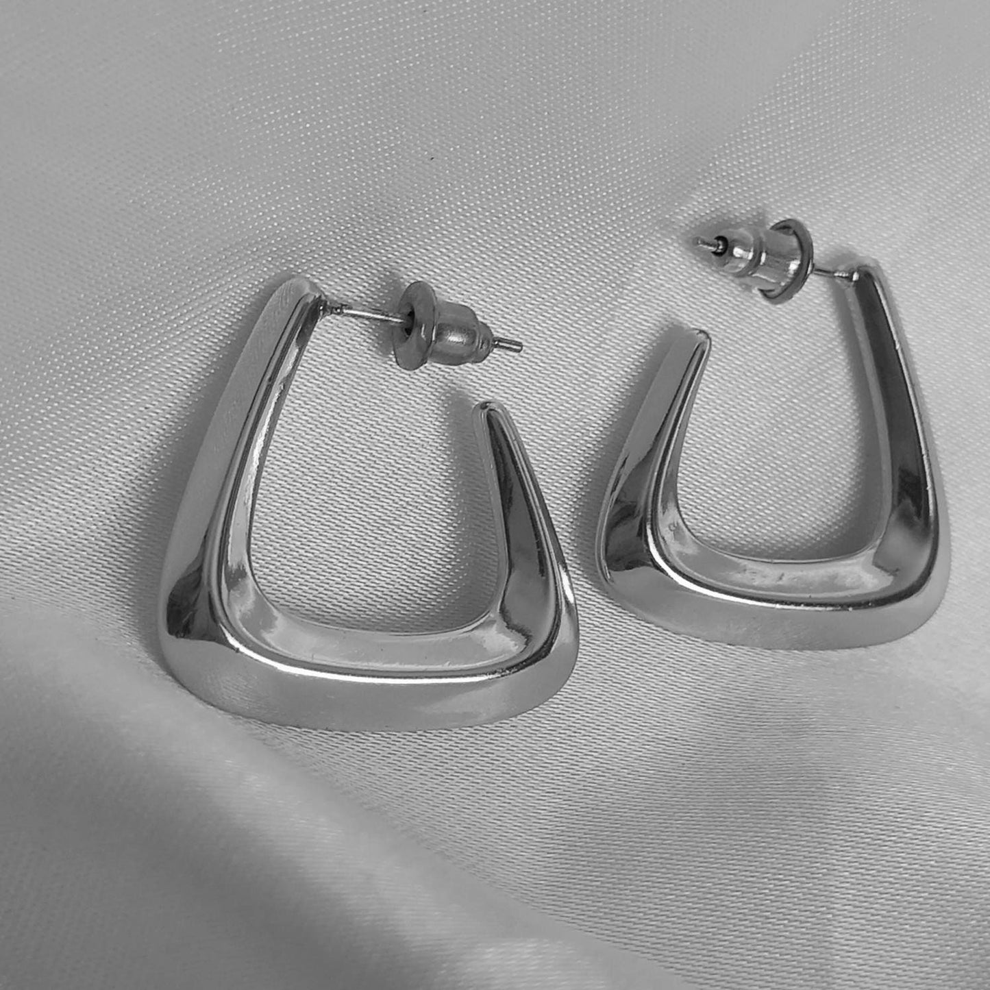 Silver Hoop Earrings - Textured Earrings,Silver Earrings In The UK,Silver Jewellery In The UK,Silver Hoops,Silver Minimalist Earrings