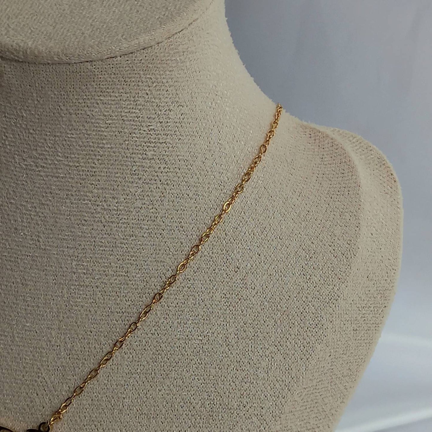 Gold Christmas Necklace - Gold Necklaces In The UK,Christmas Necklaces,Christmas Jewellery In The UK,Christmas Gifts,Reindeer Necklace