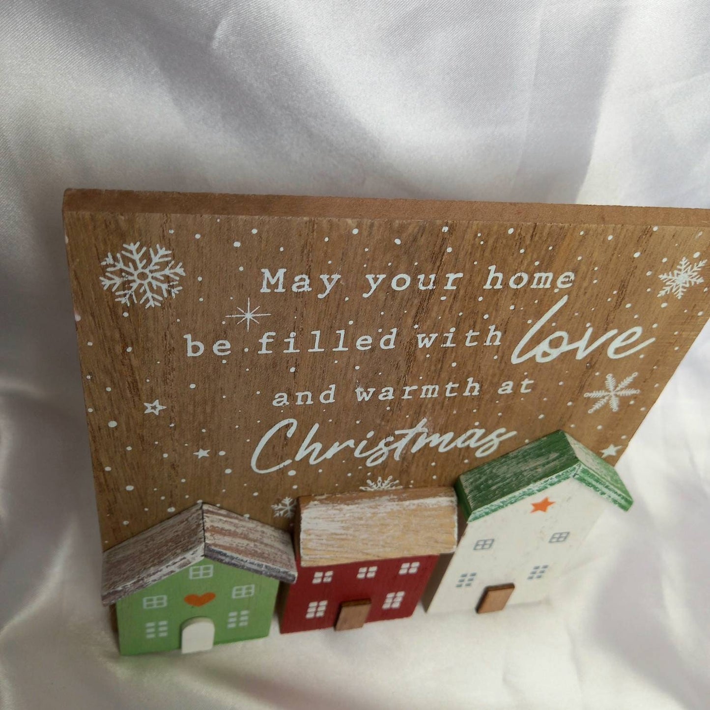 Wooden Christmas Decoration - Xmas Decoration In The UK,Wooden Christmas Decor,Christmas Gift,Wooden Christmas House,Christmas Quote