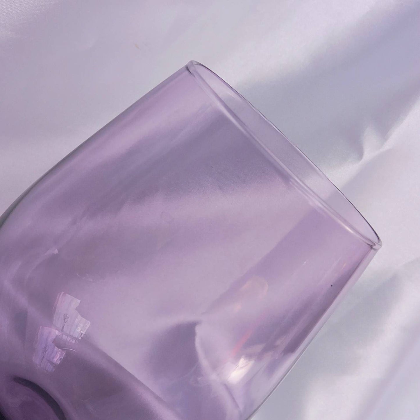 Purple Glass Tumbler - Summer Glasses,Purple Glasses,Summer Glassware,Gifts For Her,Colourful Glassware,Glassware In The UK,Purple Tumblers