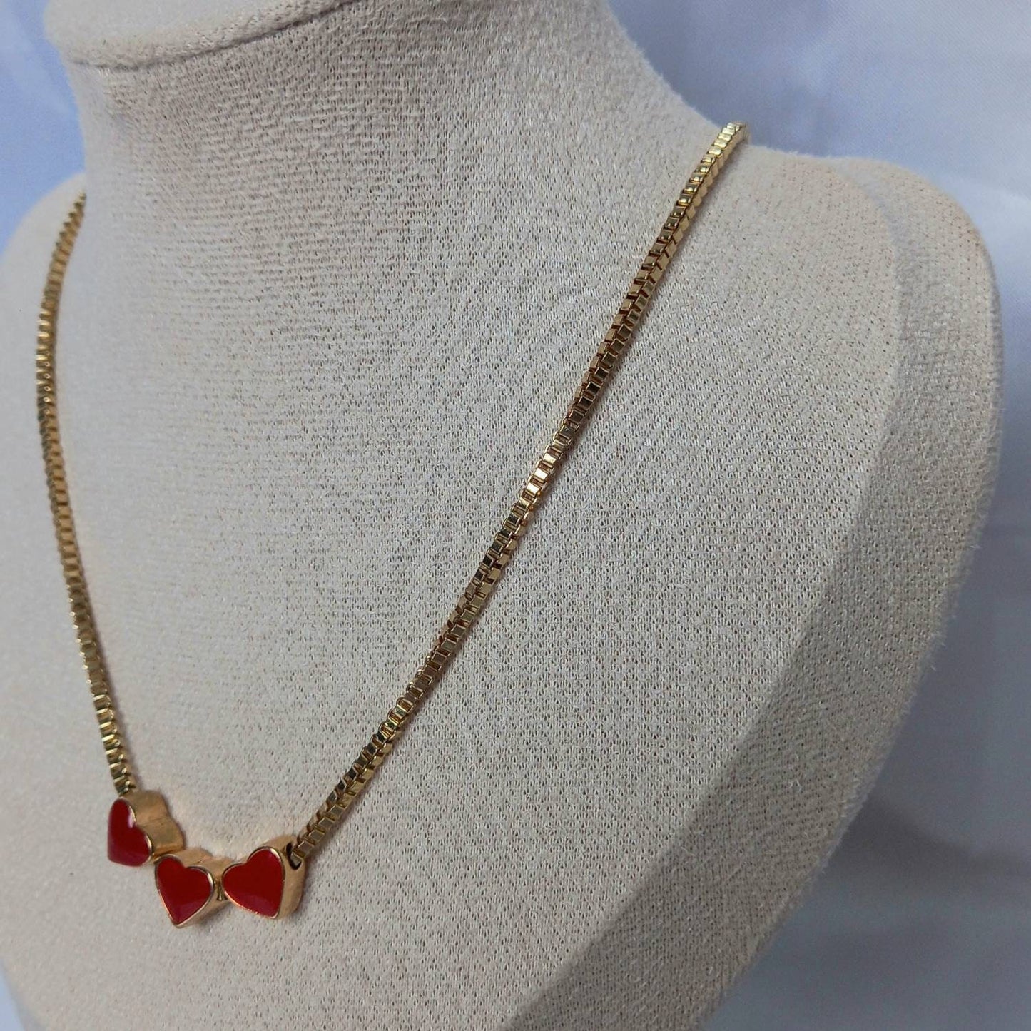 Fine Gold Heart Necklace-Small Heart Necklace,Small Gold Necklace,Beaded Necklace,Gifts For Her,Necklaces In The UK,Gold Jewellery In The UK