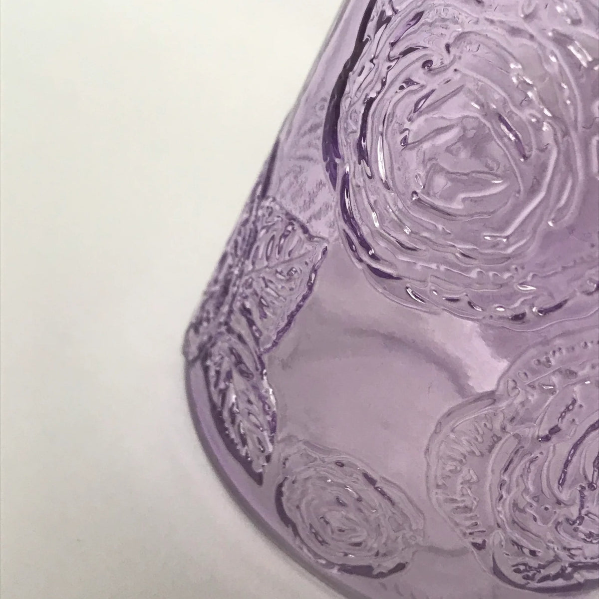 Botanical Purple Glass Vase