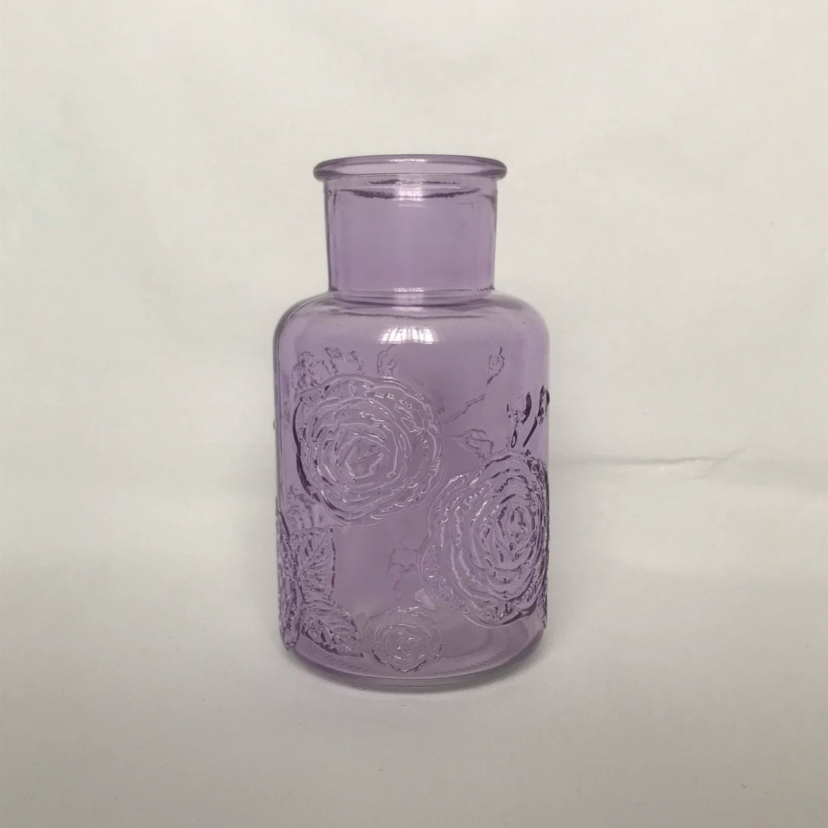 Botanical Purple Glass Vase