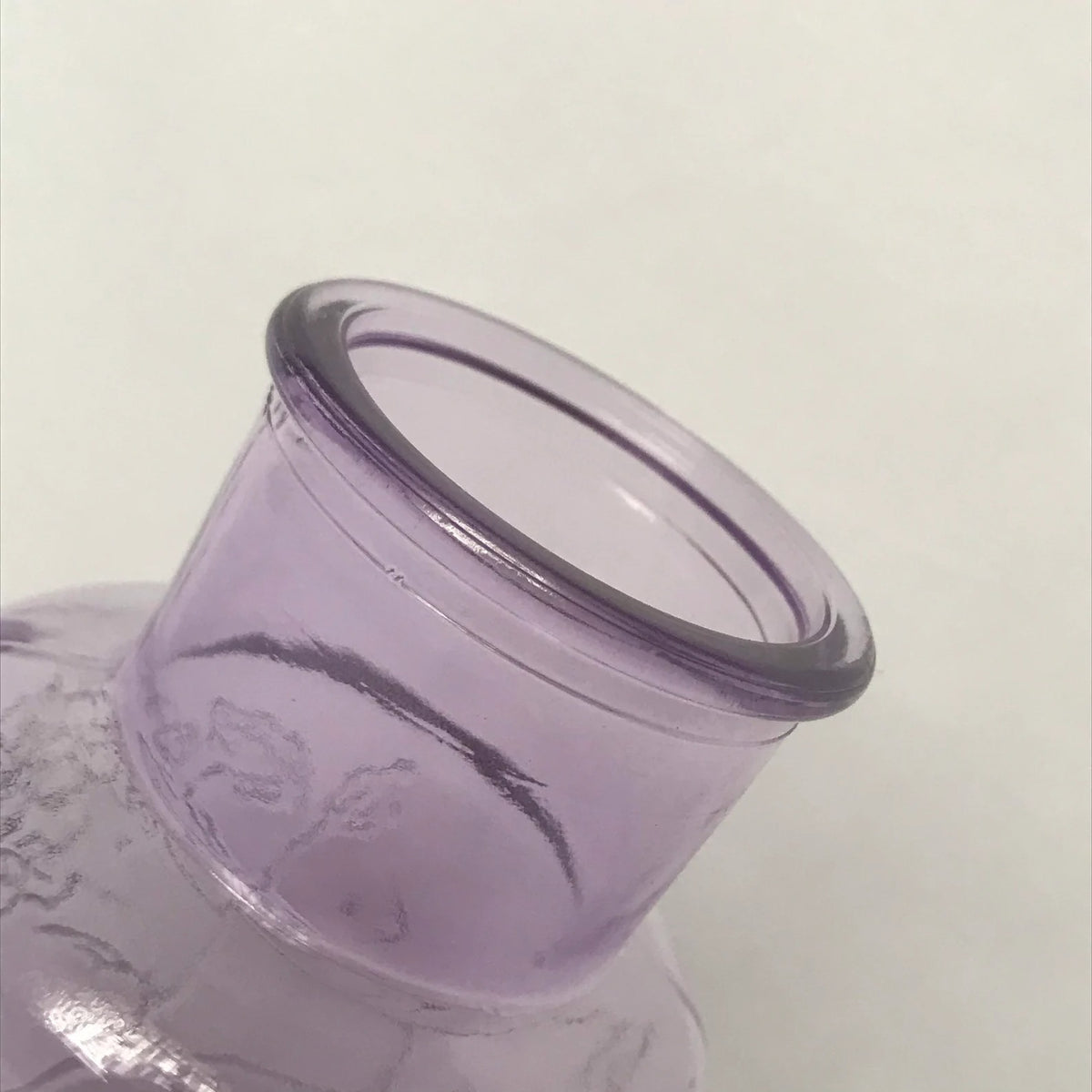 Botanical Purple Glass Vase