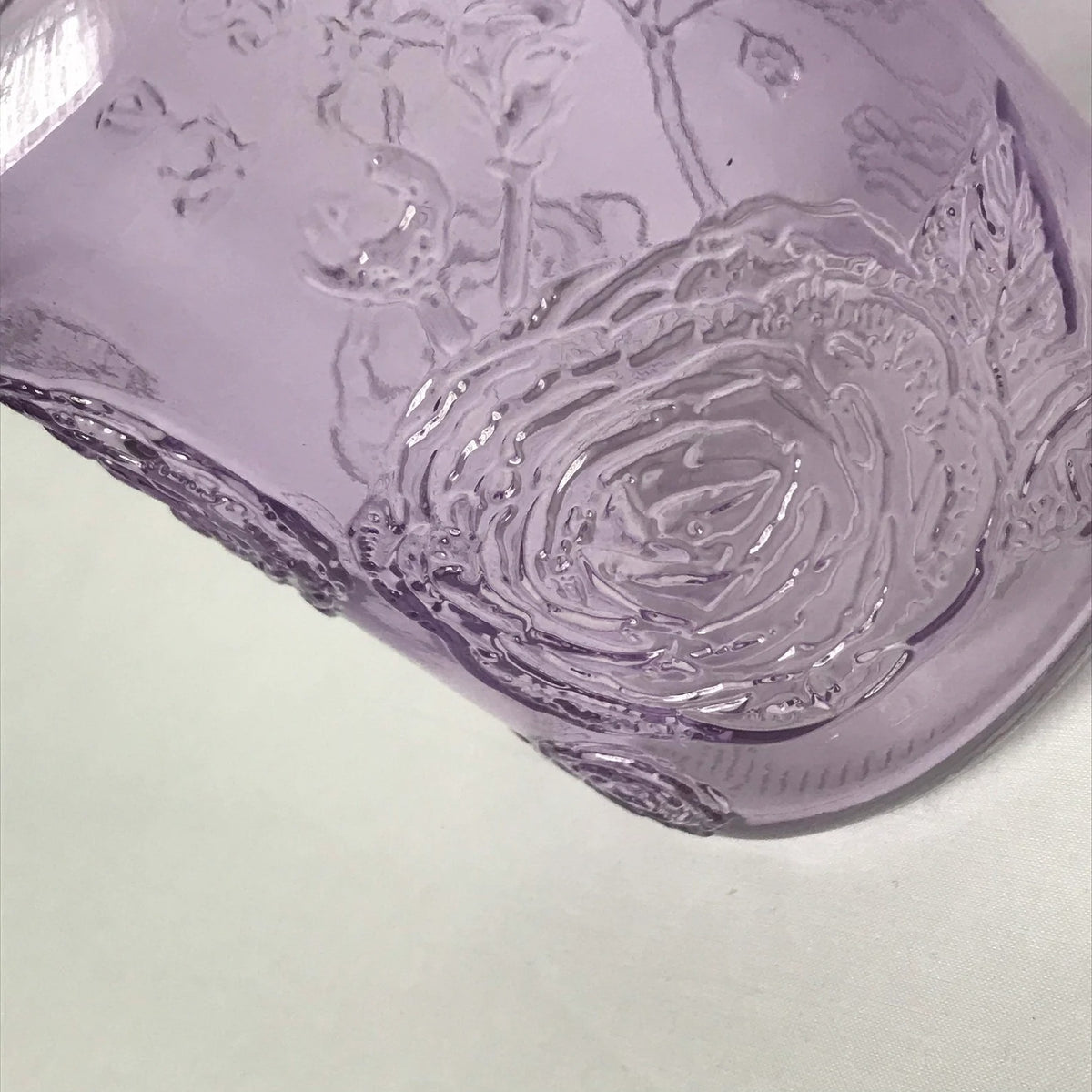 Botanical Purple Glass Vase