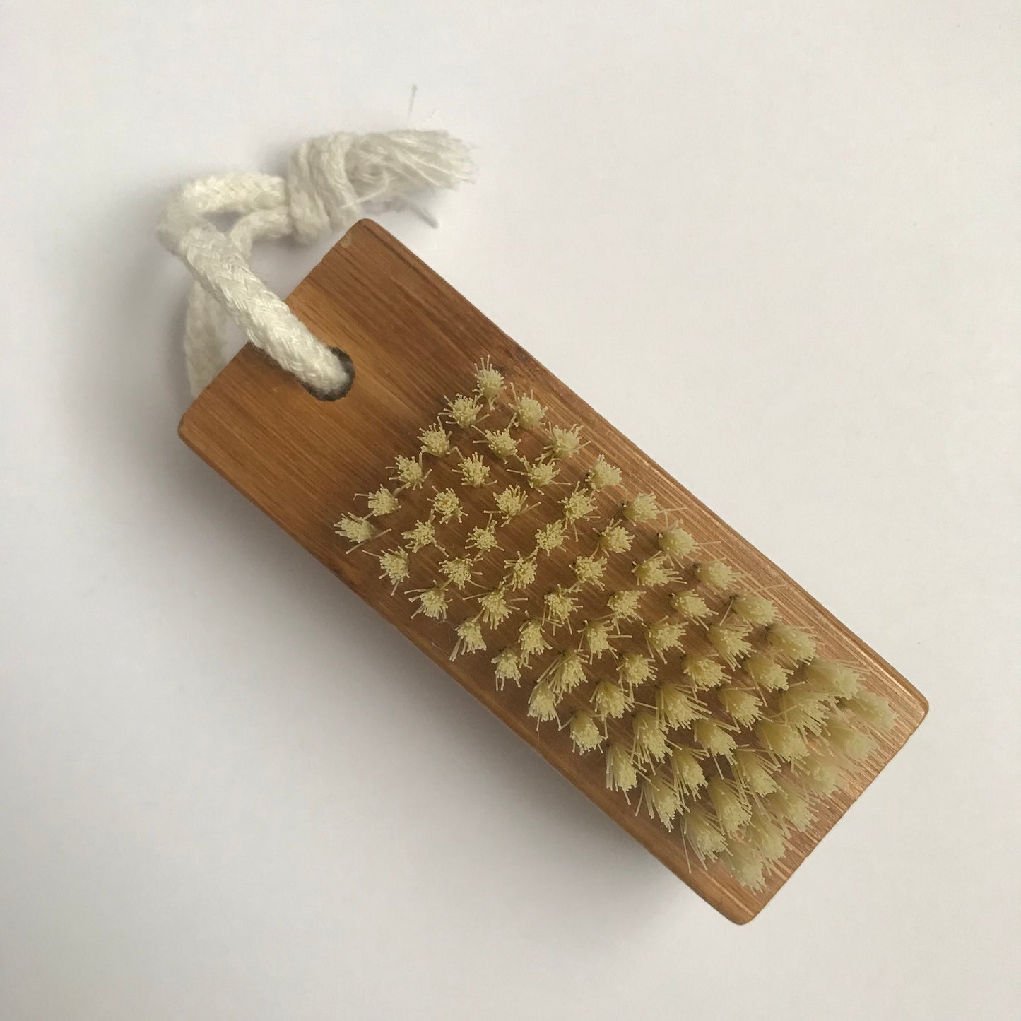 Bamboo Nail Brush & Pumice Stone - Natural, Bath Accessory, Pumice Foot Stone, Bristle Brush, Foot Exfoliation, Nail Care, Compostable