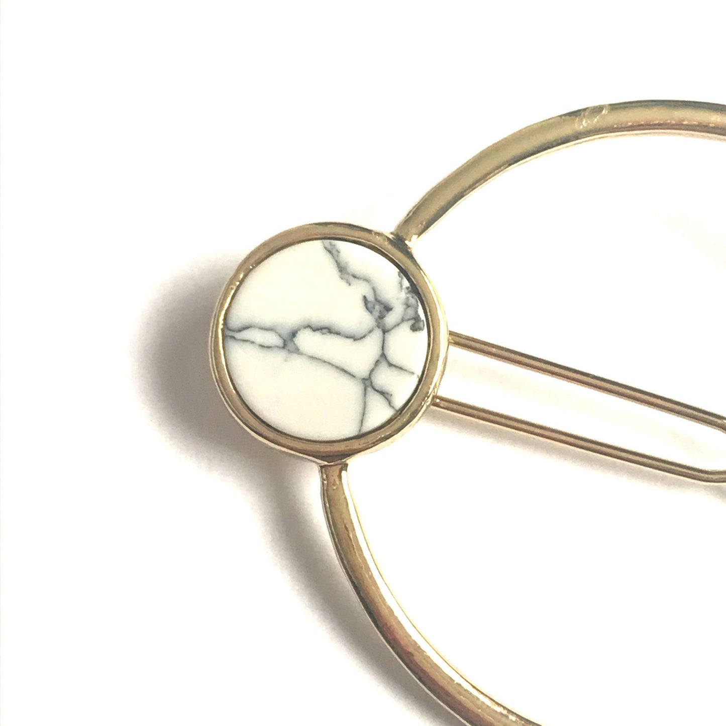 Gold Marble Stone Hair Pin - Accessories, Gold Hair Pin, Hair Pin, Jewellery, Simple Hair Accessories, Minimalistic Hair Accessory,Hair Pins